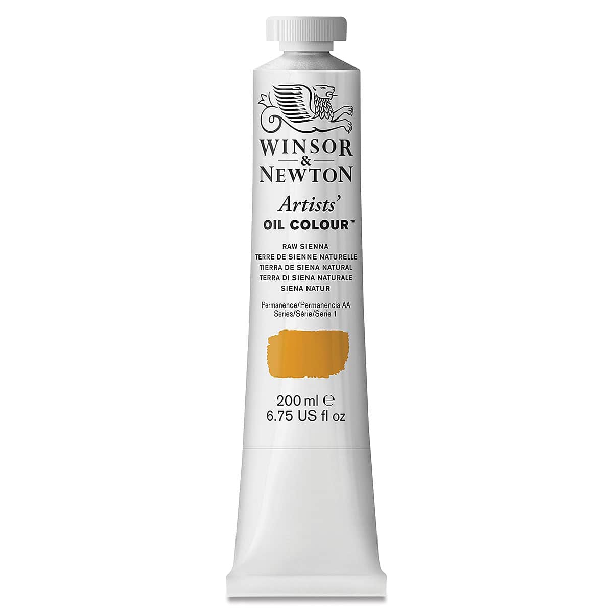 Winsor & Newton Artists' Oil Color - Raw Sienna, 200 ml tube