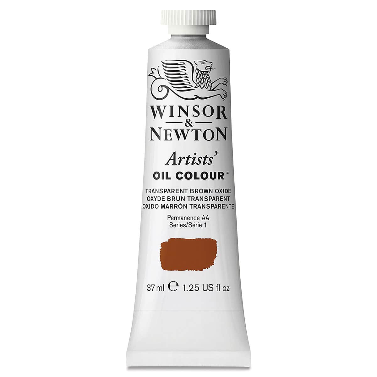 Winsor & Newton Artists' Oil Color - Transparent Brown Oxide, 37 ml tube