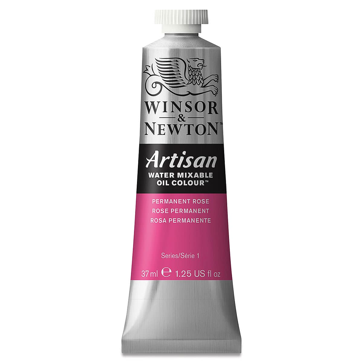 Winsor & Newton Artisan Water Mixable Oil Paint - Permanent Rose, 37 ml tube Winsor & Newton Artisan Water Mixable Oil Paint - Permanent Rose, 37 ml tube