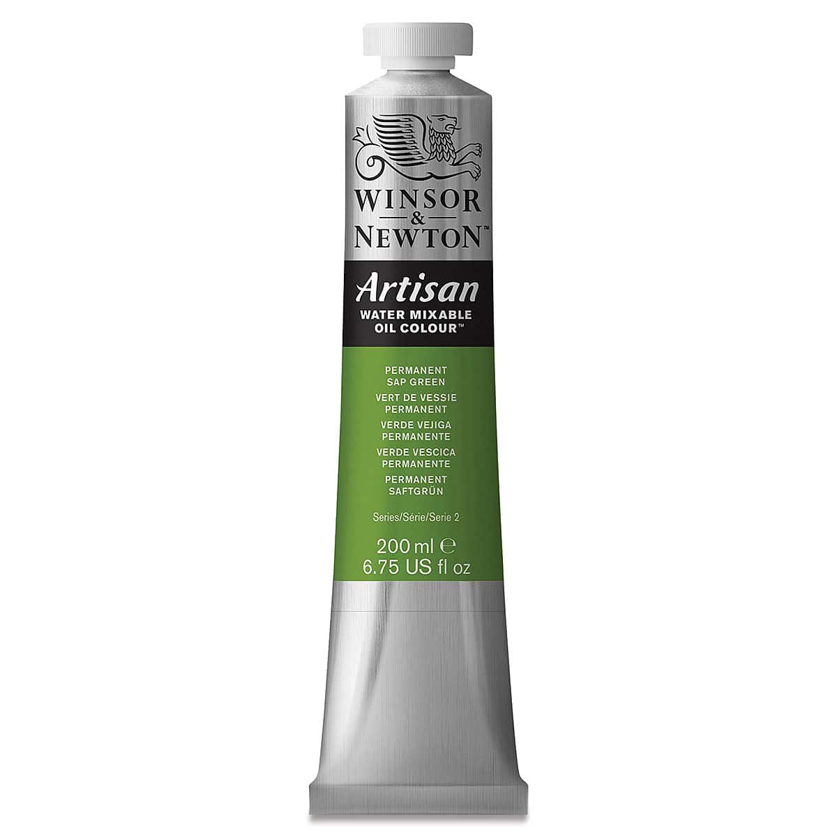 Winsor & Newton Artisan Water Mixable Oil Paint - Permanent Sap Green, 200 ml tube