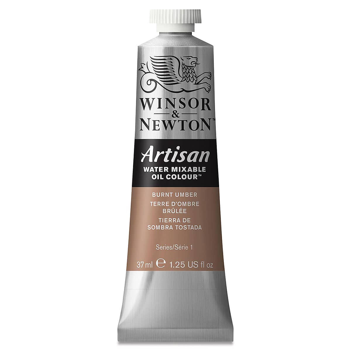 Winsor & Newton Artisan Water Mixable Oil Paint - Burnt Umber, 37 ml tube