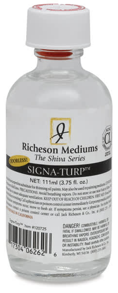 Odorless Thinner - Front of 3.74 oz bottle
