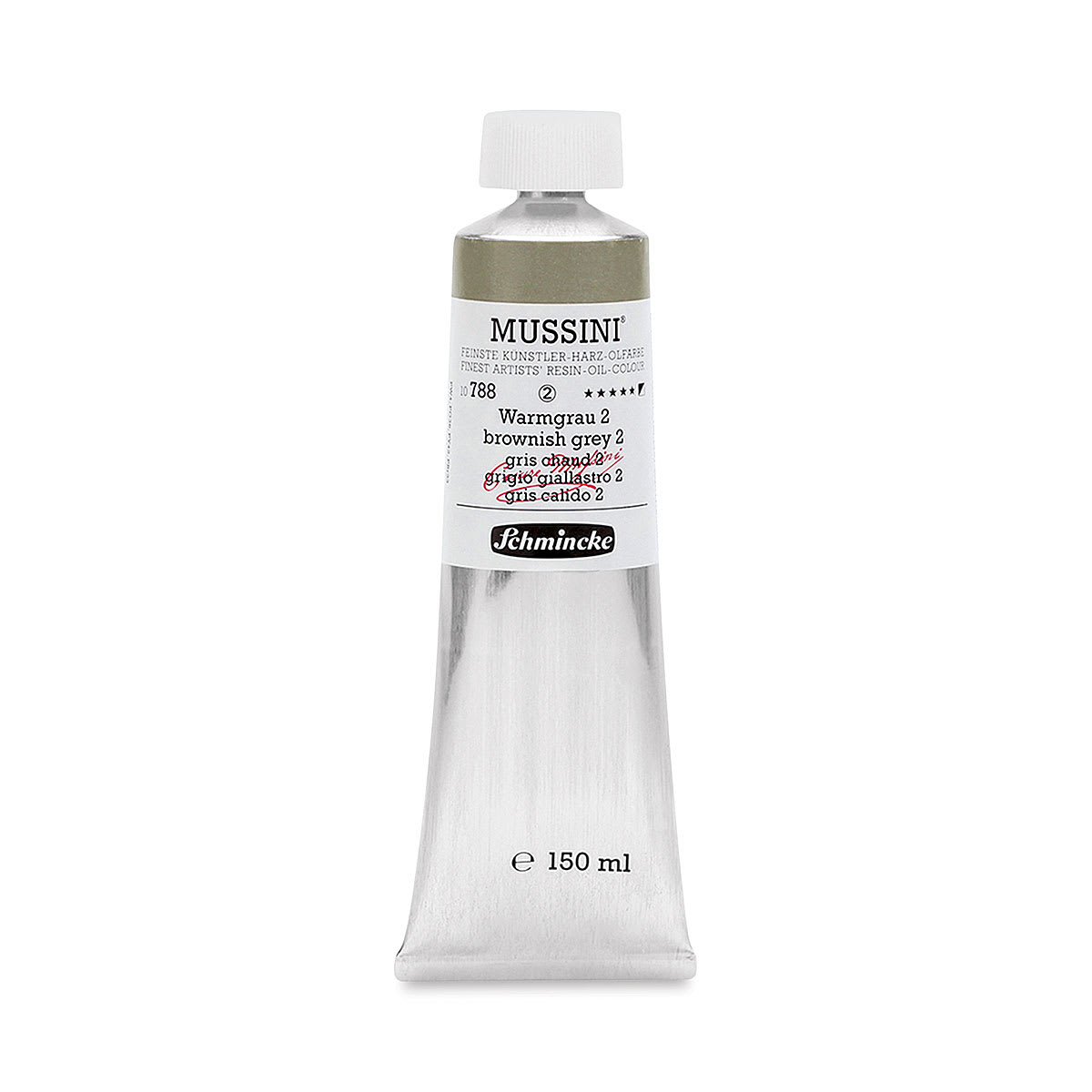 Schmincke Mussini Oil Color - Brownish Gray 2, 150 ml tube