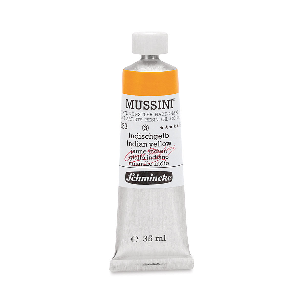 Schmincke Mussini Oil Colors - Indian Yellow, 35 ml tube