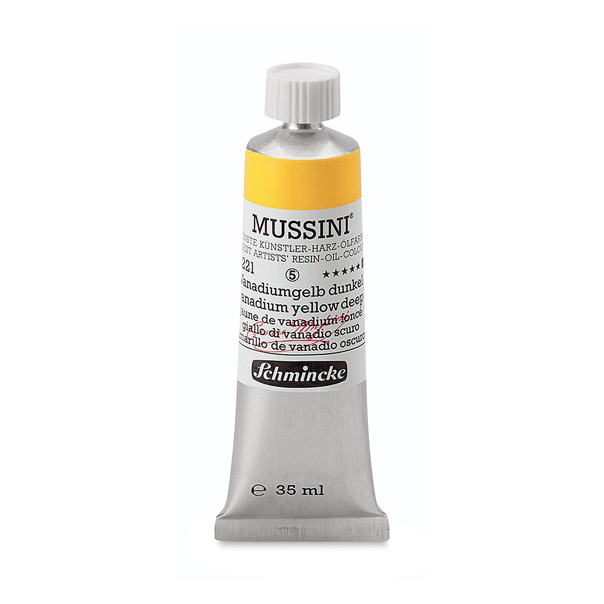 Schmincke Mussini Oil Color - Vanadium Yellow Deep, 35 ml tube