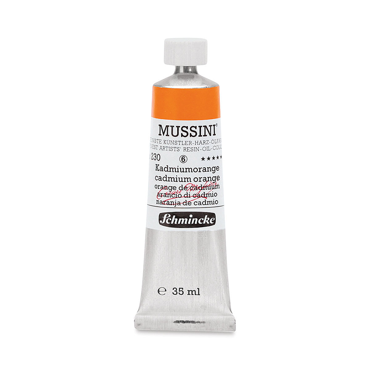 Schmincke Mussini Oil Color - Cadmium Orange, 35 ml tube