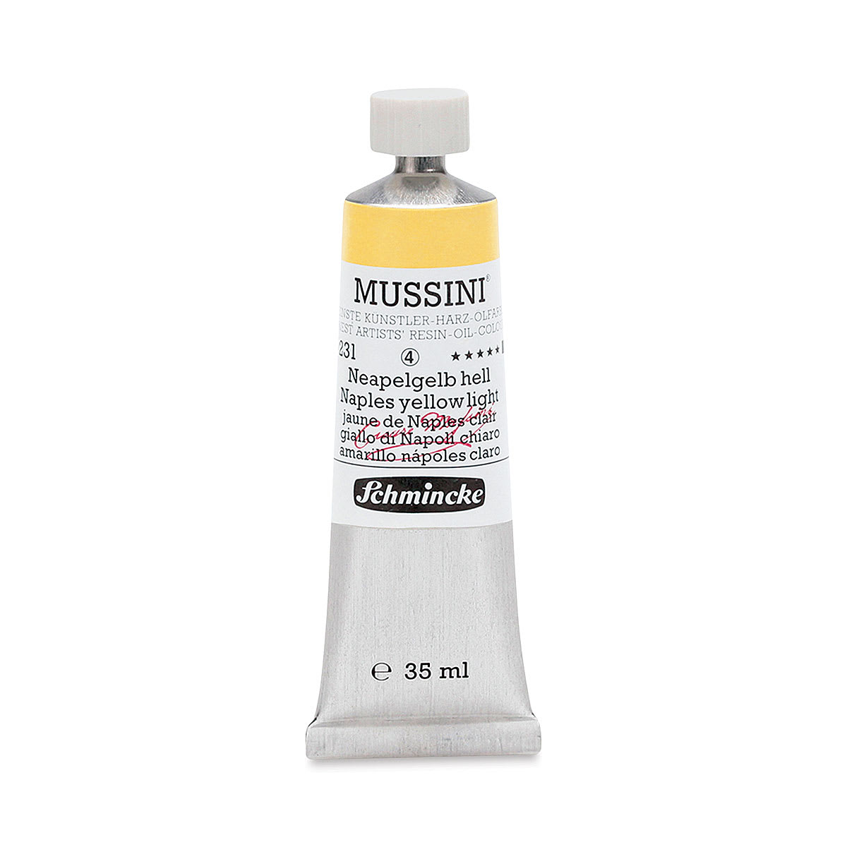 Schmincke Mussini Oil Color - Naples Yellow Light, 35 ml tube