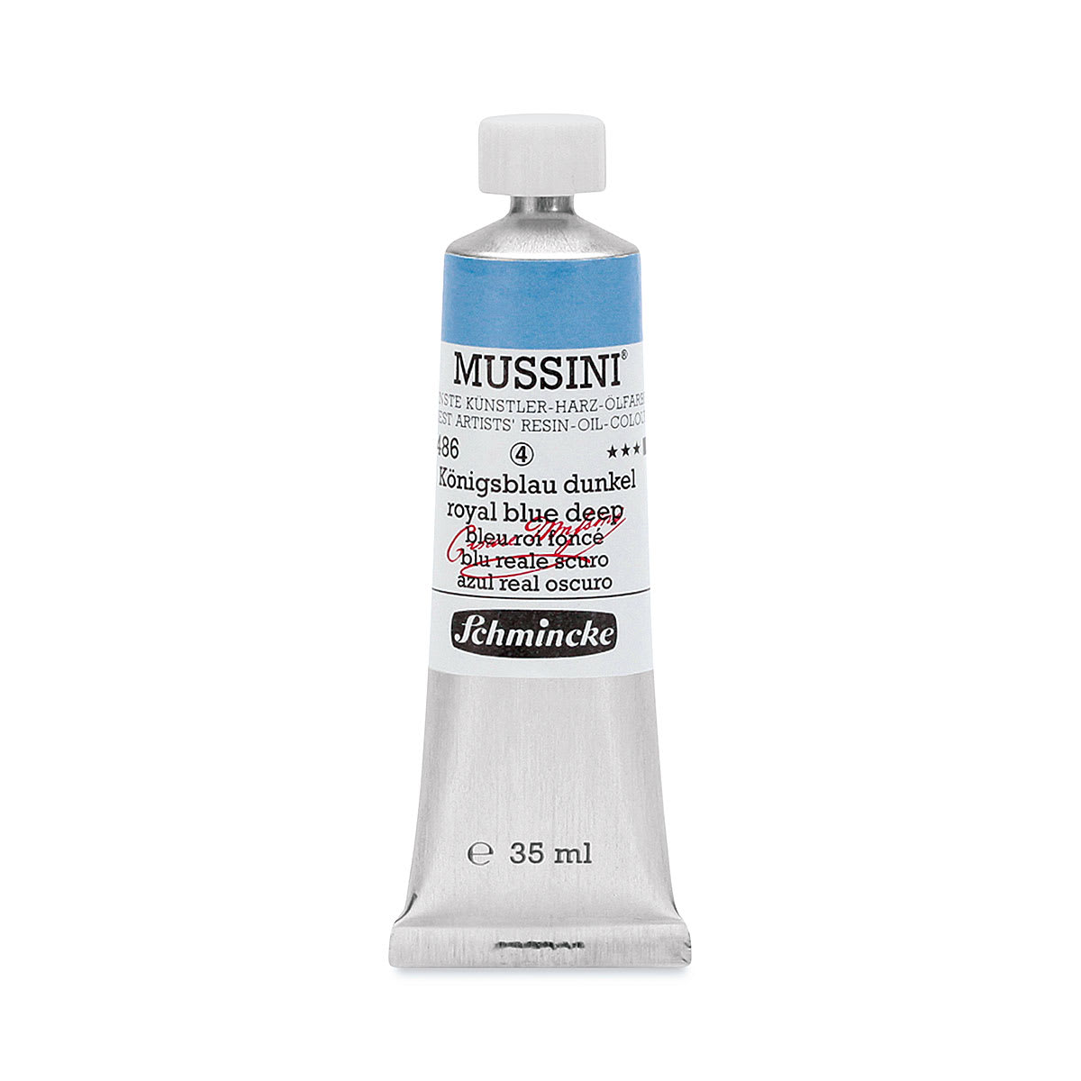 Schmincke Mussini Oil Color - Royal Blue Deep, 35 ml tube
