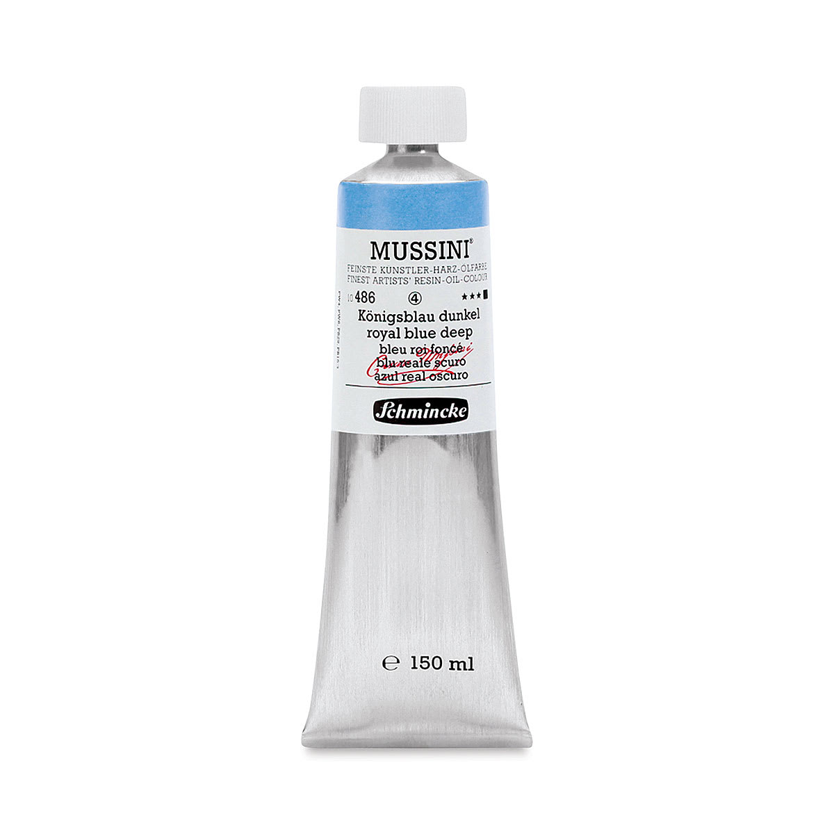 Schmincke Mussini Oil Color - Royal Blue Deep, 150 ml tube