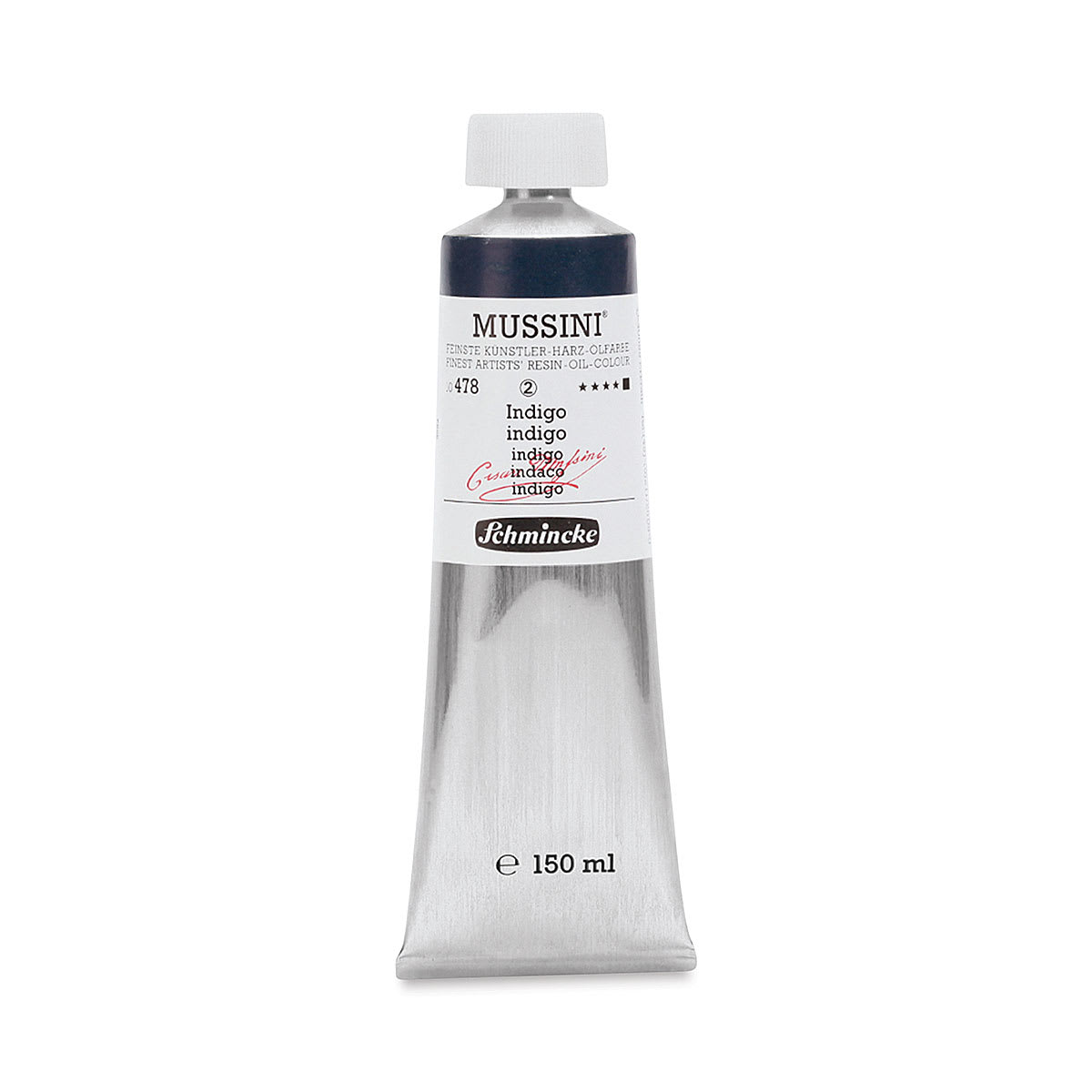 Schmincke Mussini Oil Color - Indigo, 150 ml tube