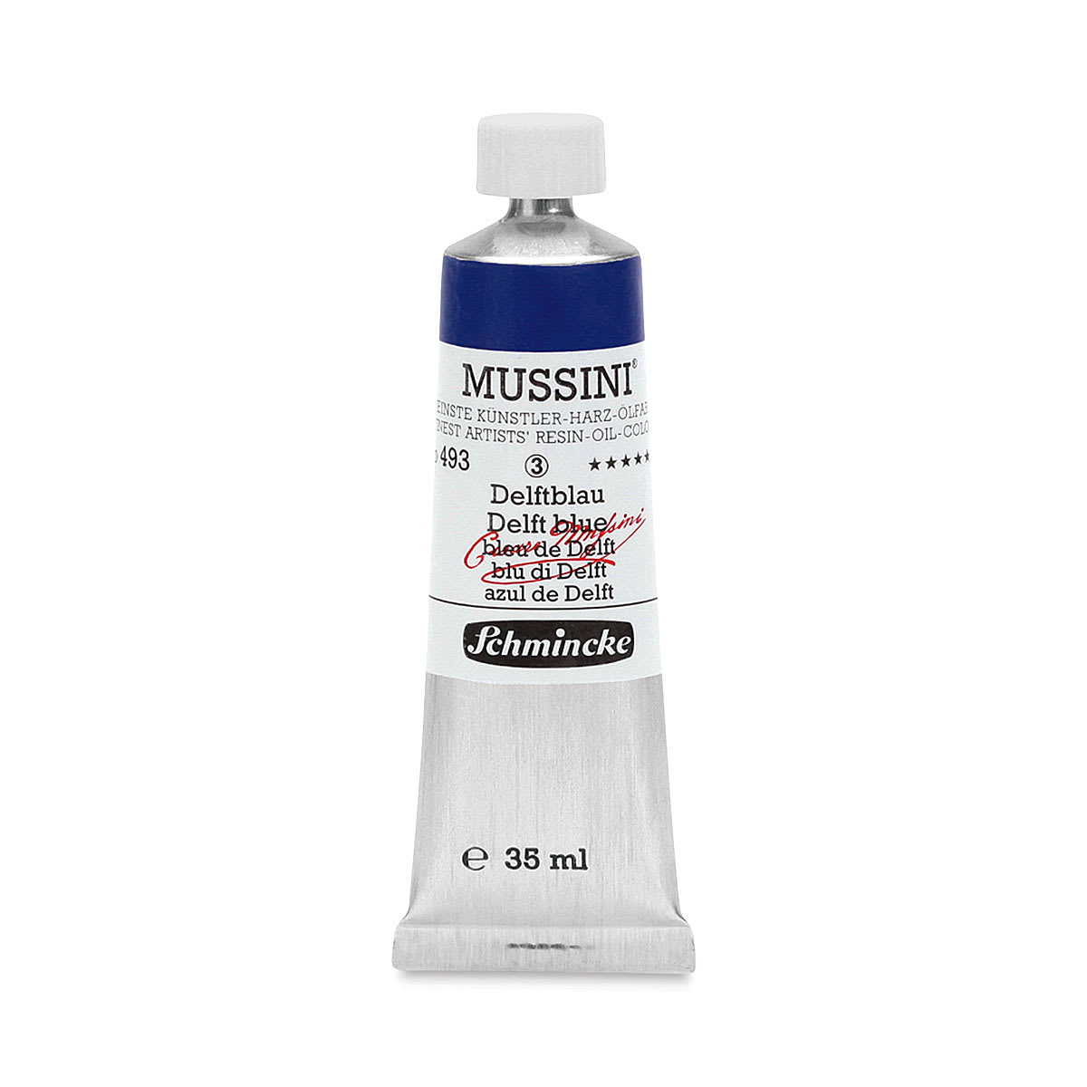 Schmincke Mussini Oil Colors - Delft Blue, 35 ml tube