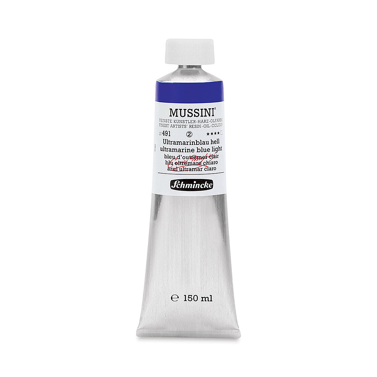Schmincke Mussini Oil Color - Ultramarine Blue Light, 150 ml tube