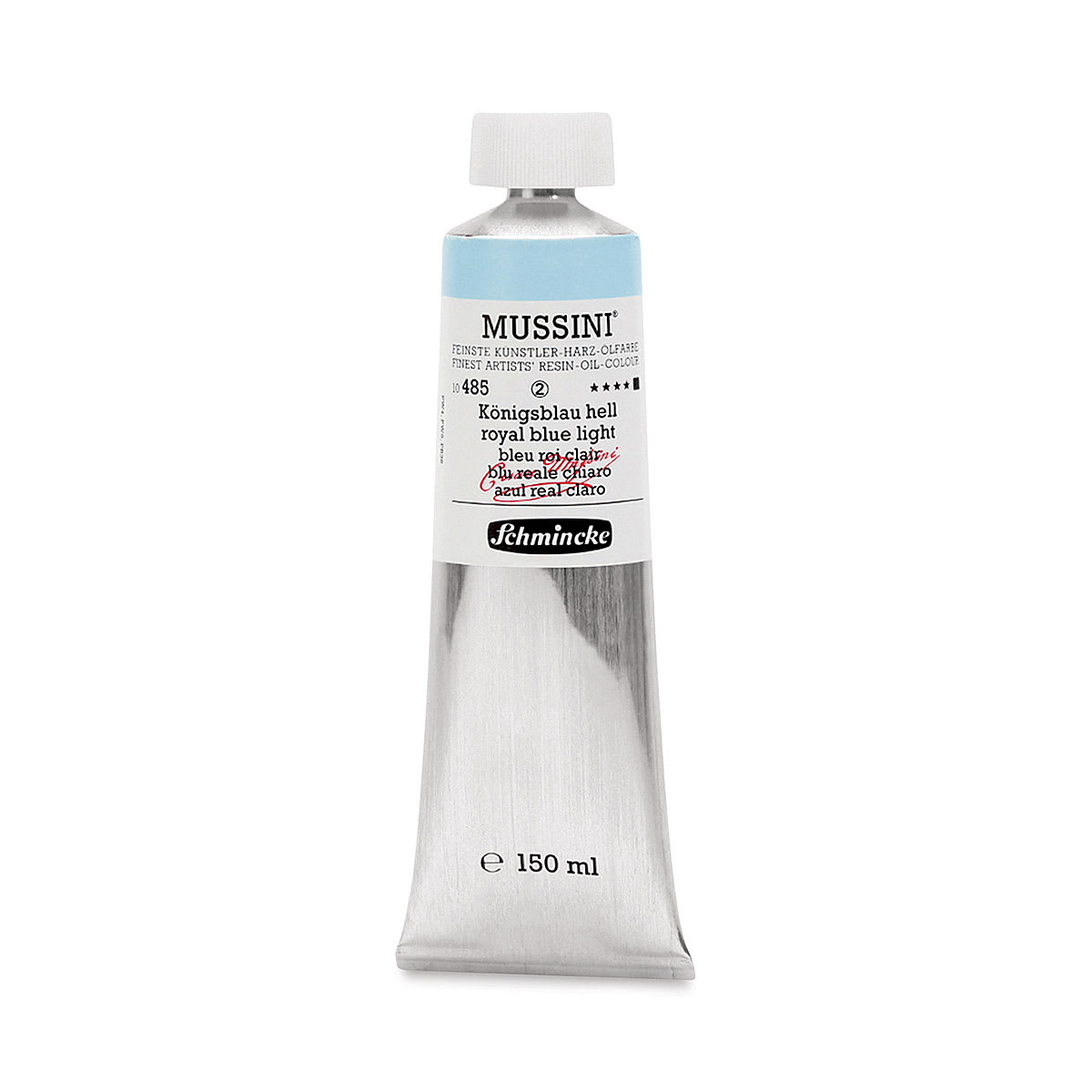 Schmincke Mussini Oil Color - Royal Blue Light, 150 ml tube