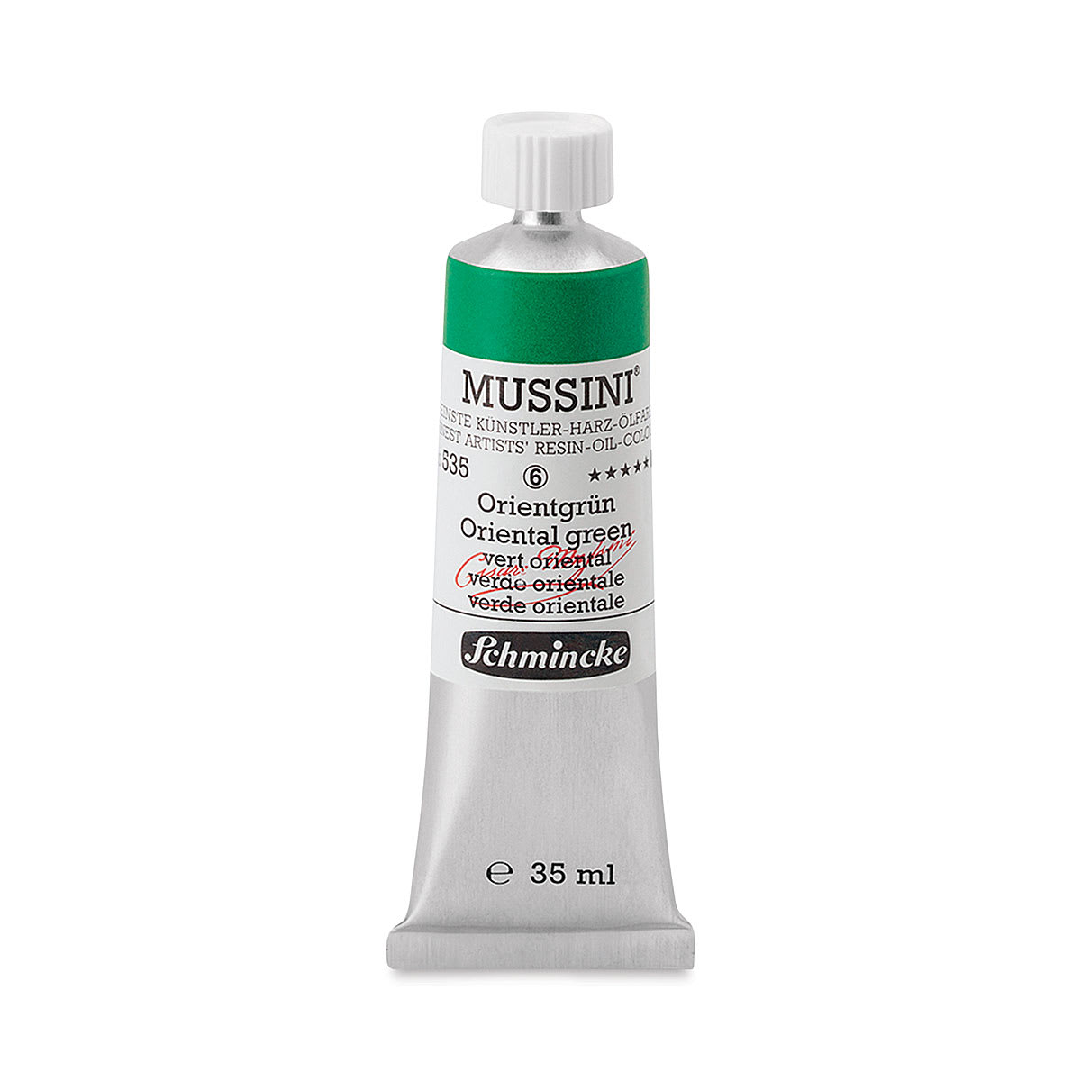 Schmincke Mussini Oil Color - Transparent, Oriental Green, 35 ml tube