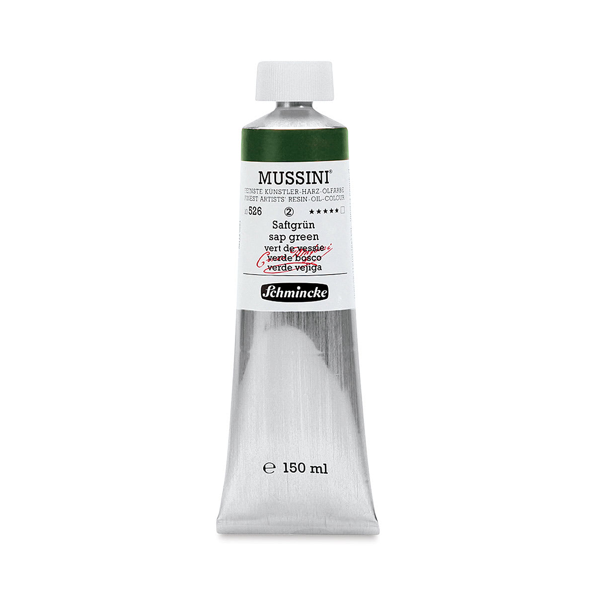 Schmincke Mussini Oil Colors - Sap Green, 150 ml tube