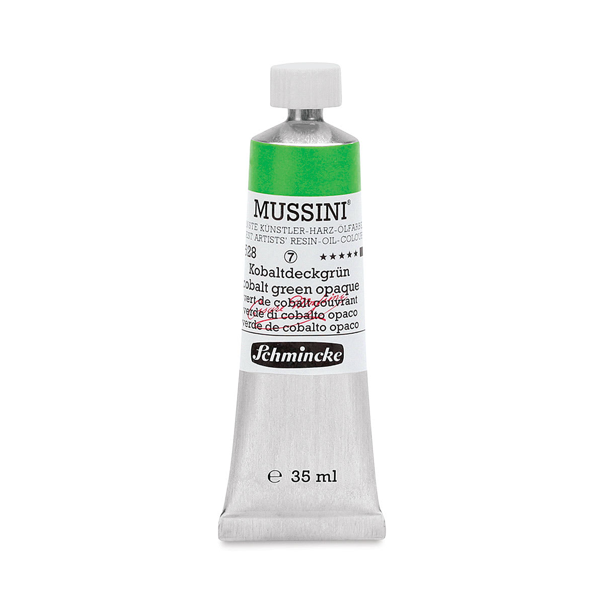 Schmincke Mussini Oil Color - Transparent, Cobalt Green Opaque, 35 ml tube
