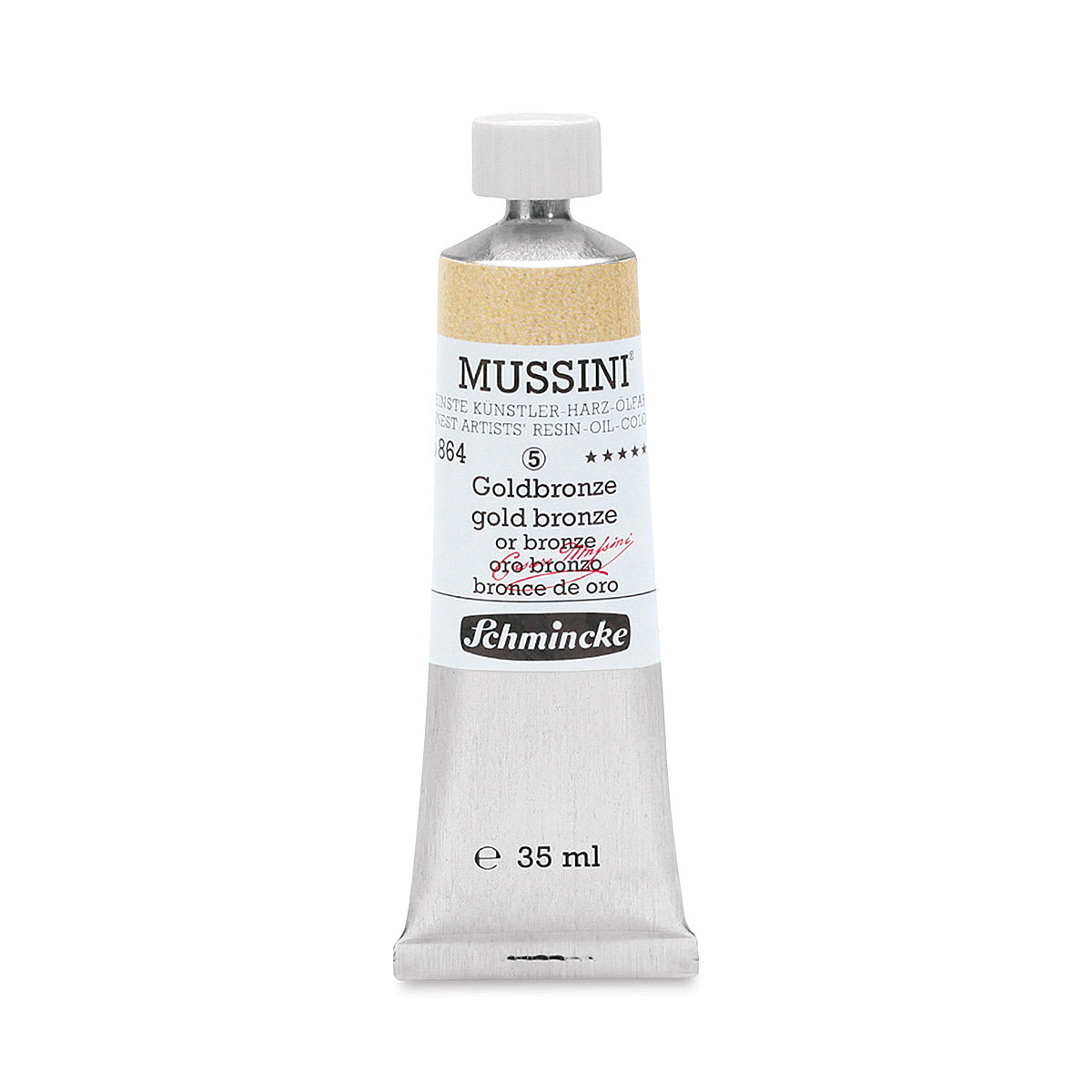 Schmincke Mussini Oil Color - Gold Bronze, 35 ml tube