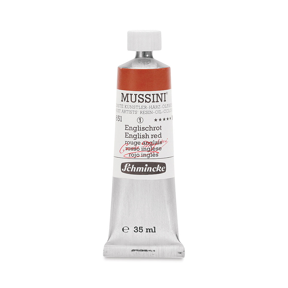 Schmincke Mussini Oil Color - English Red, 35 ml tube