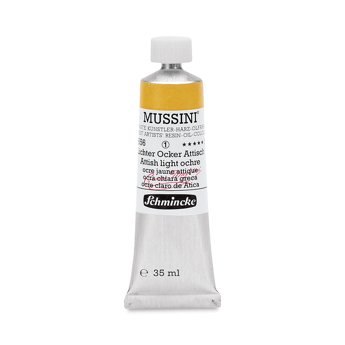 Schmincke Mussini Oil Color - Attish Light Ochre, 35 ml tube