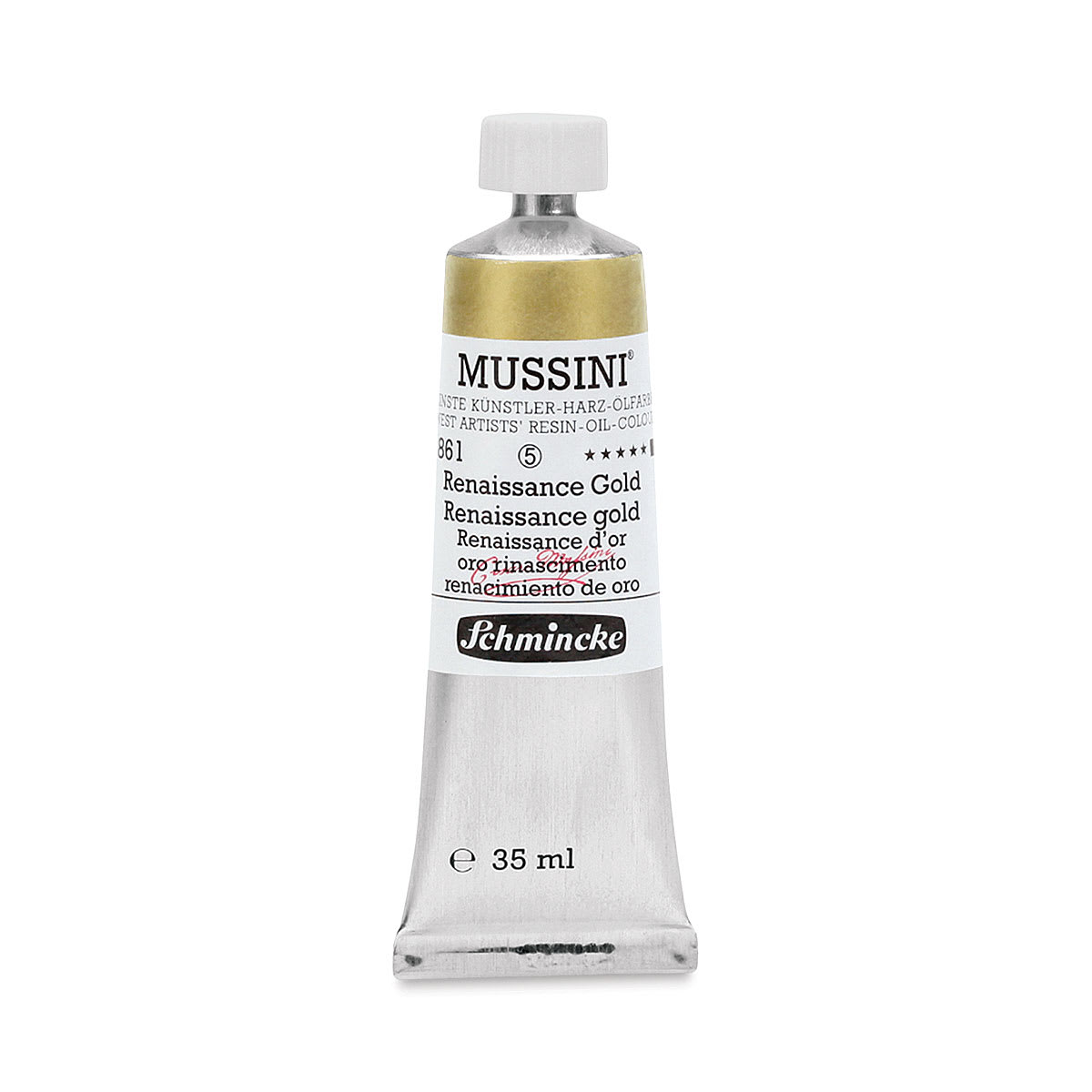Schmincke Mussini Oil Color - Renaissance Gold, 35 ml tube