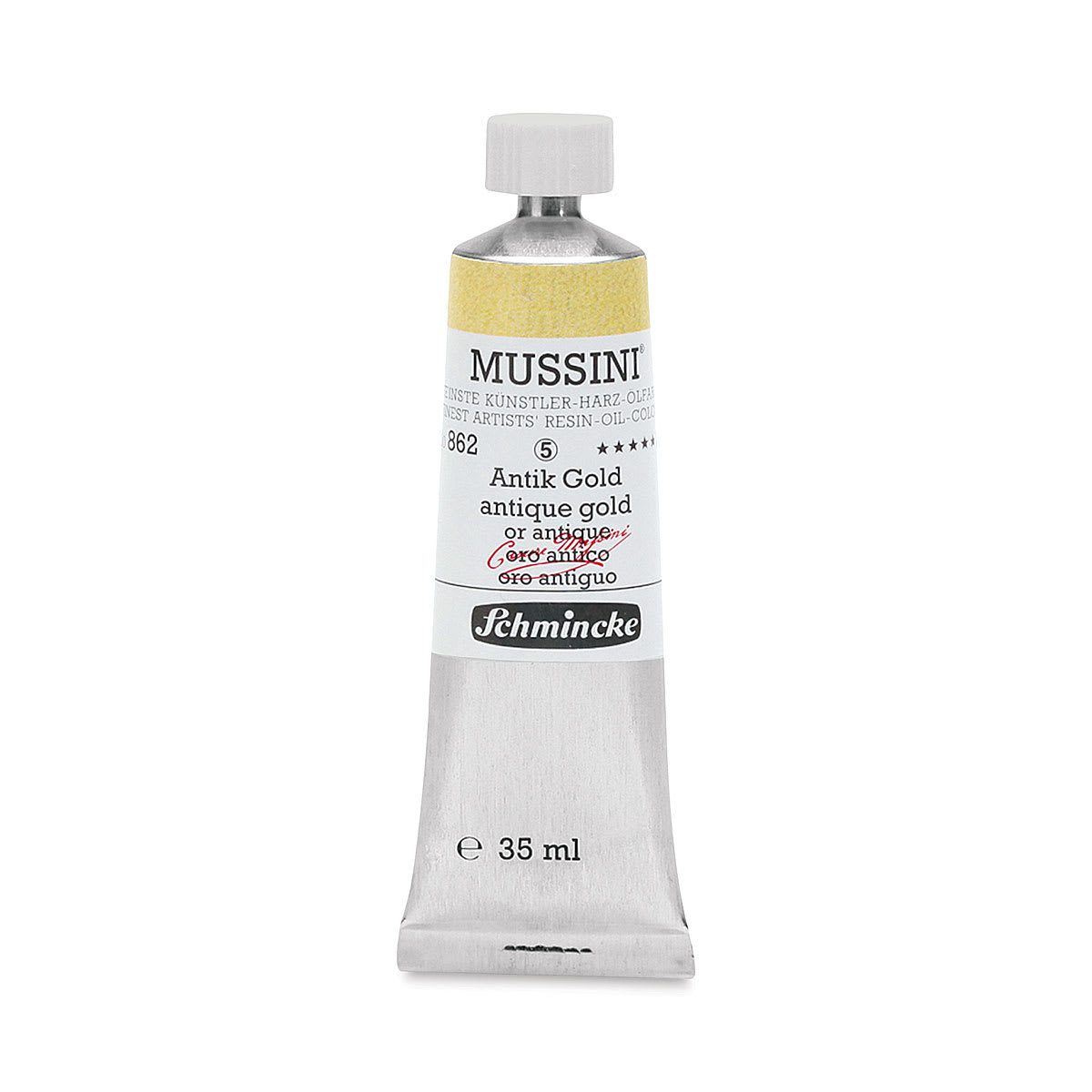 Schmincke Mussini Oil Color - Antique Gold, 35 ml tube