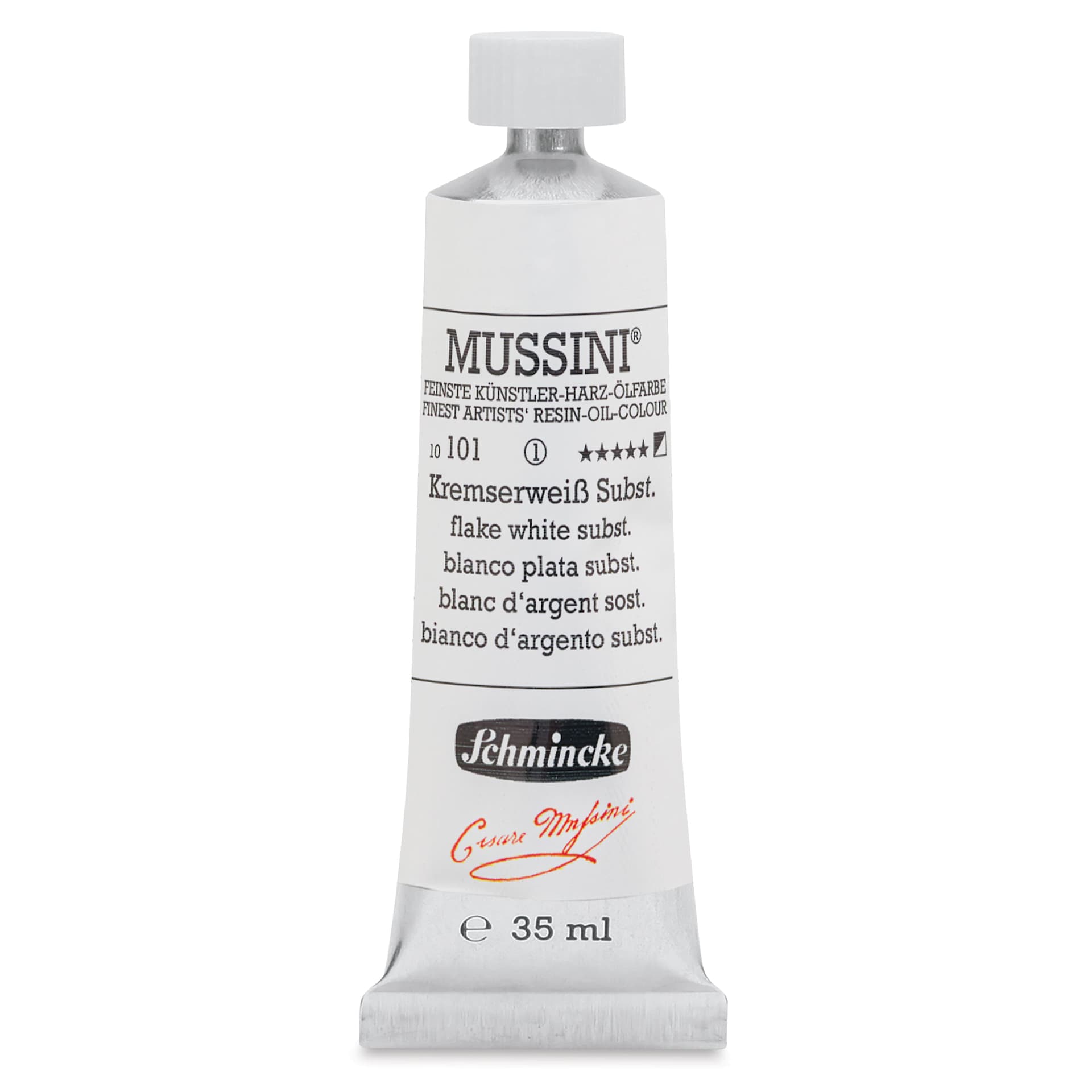 Schmincke Mussini Oil Color - Flake White Subst., 35 ml tube