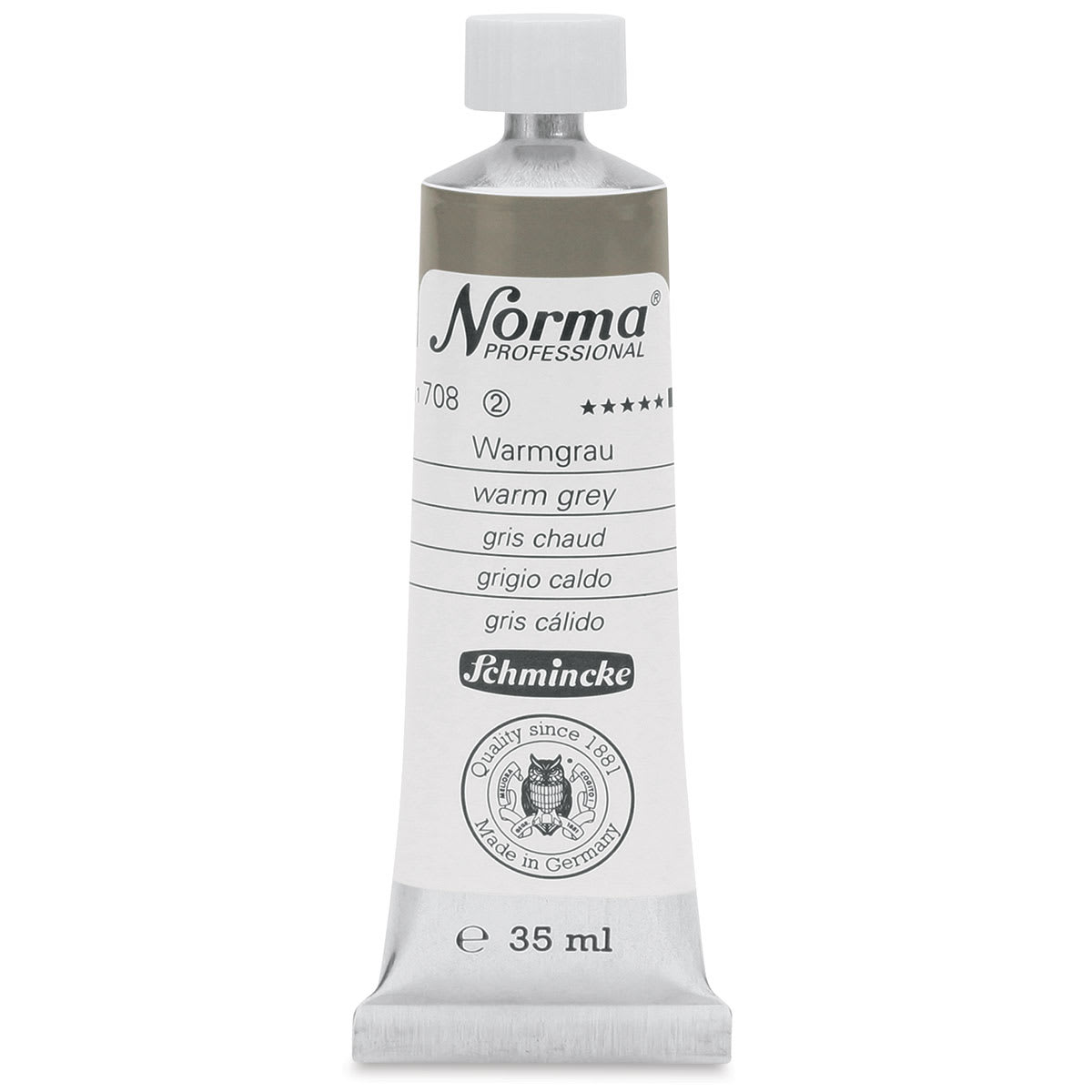 Schmincke Norma Professional Oil Paint - Warm Grey, 35 ml, Tube
