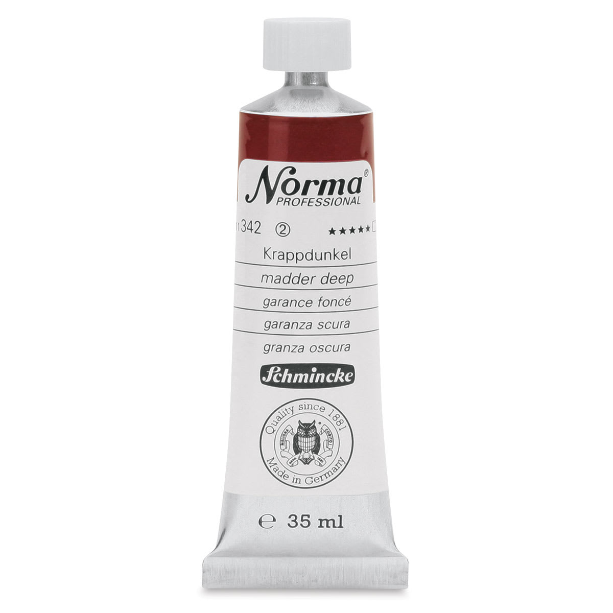 Schmincke Norma Professional Oil Paint - Madder Deep, 35 ml, Tube