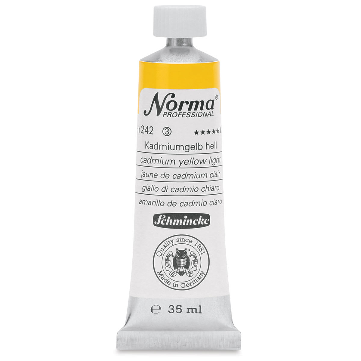 Schmincke Norma Professional Oil Paint - Cadimum Yellow Light, 35 ml, Tube