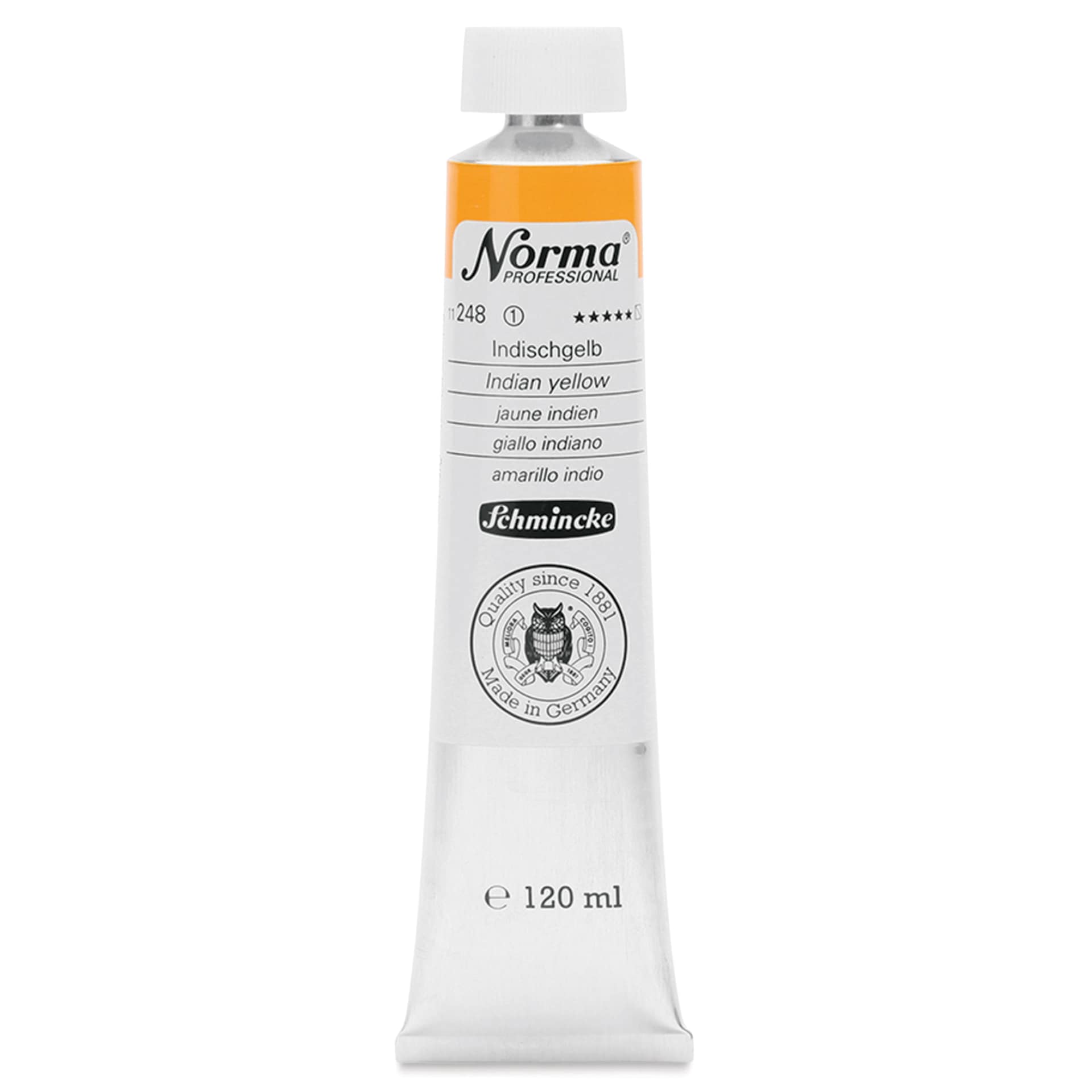 Schmincke Norma Professional Oil Paint - Indian Yellow, 120 ml, Tube