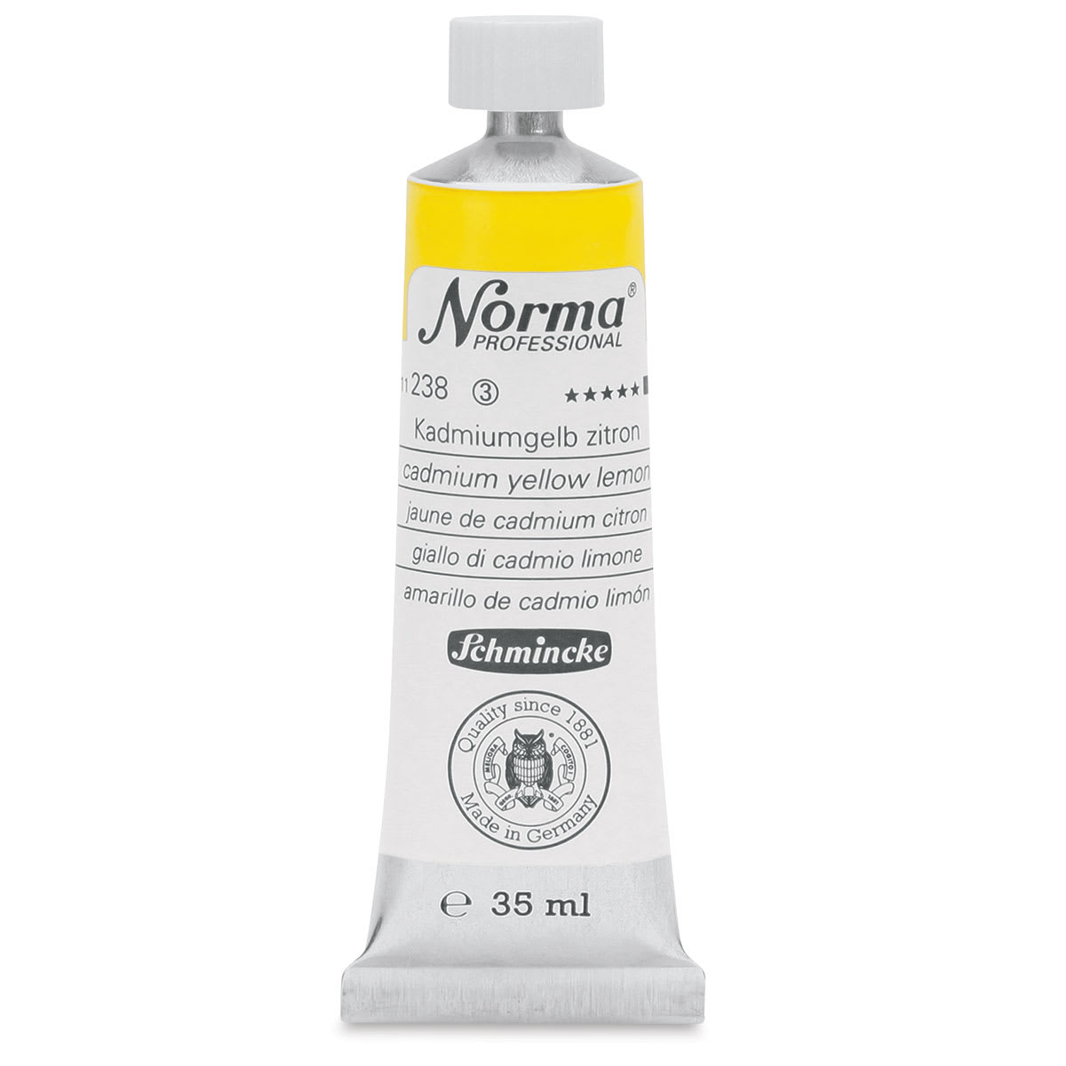 Schmincke Norma Professional Oil Paint - Cadimum Yellow Lemon, 35 ml, Tube
