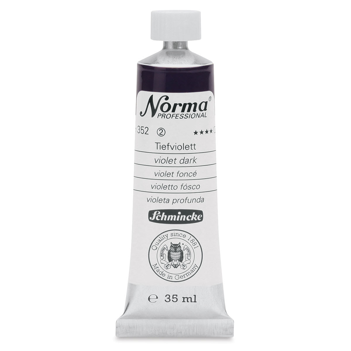 Schmincke Norma Professional Oil Paint - Violet Dark, 35 ml, Tube