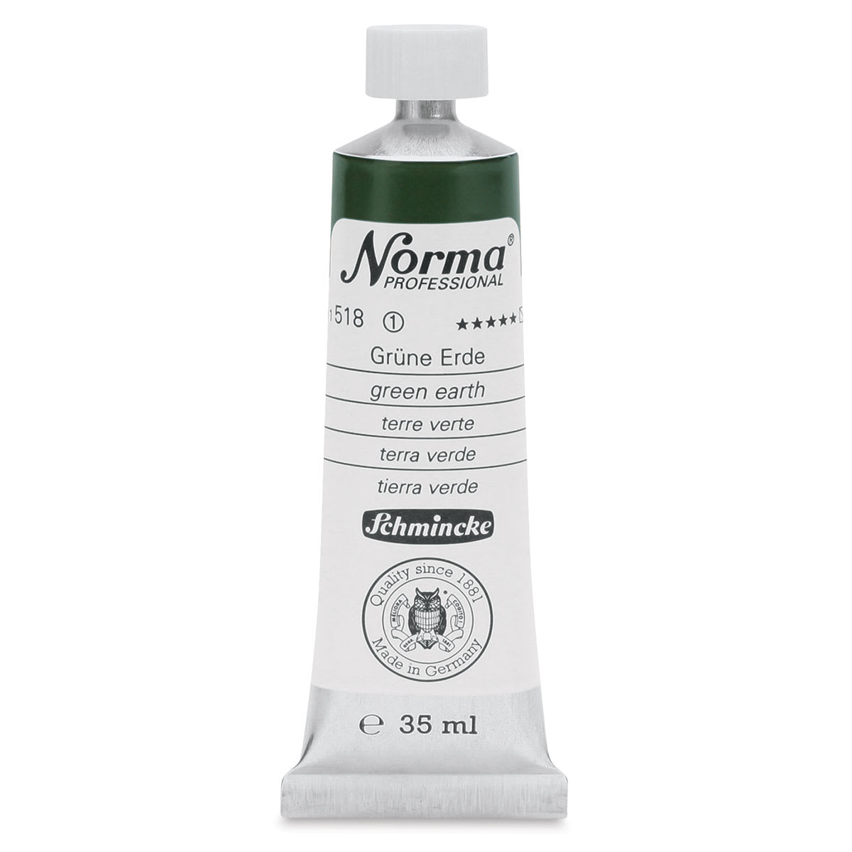 Schmincke Norma Professional Oil Paint - Green Earth, 35 ml, Tube