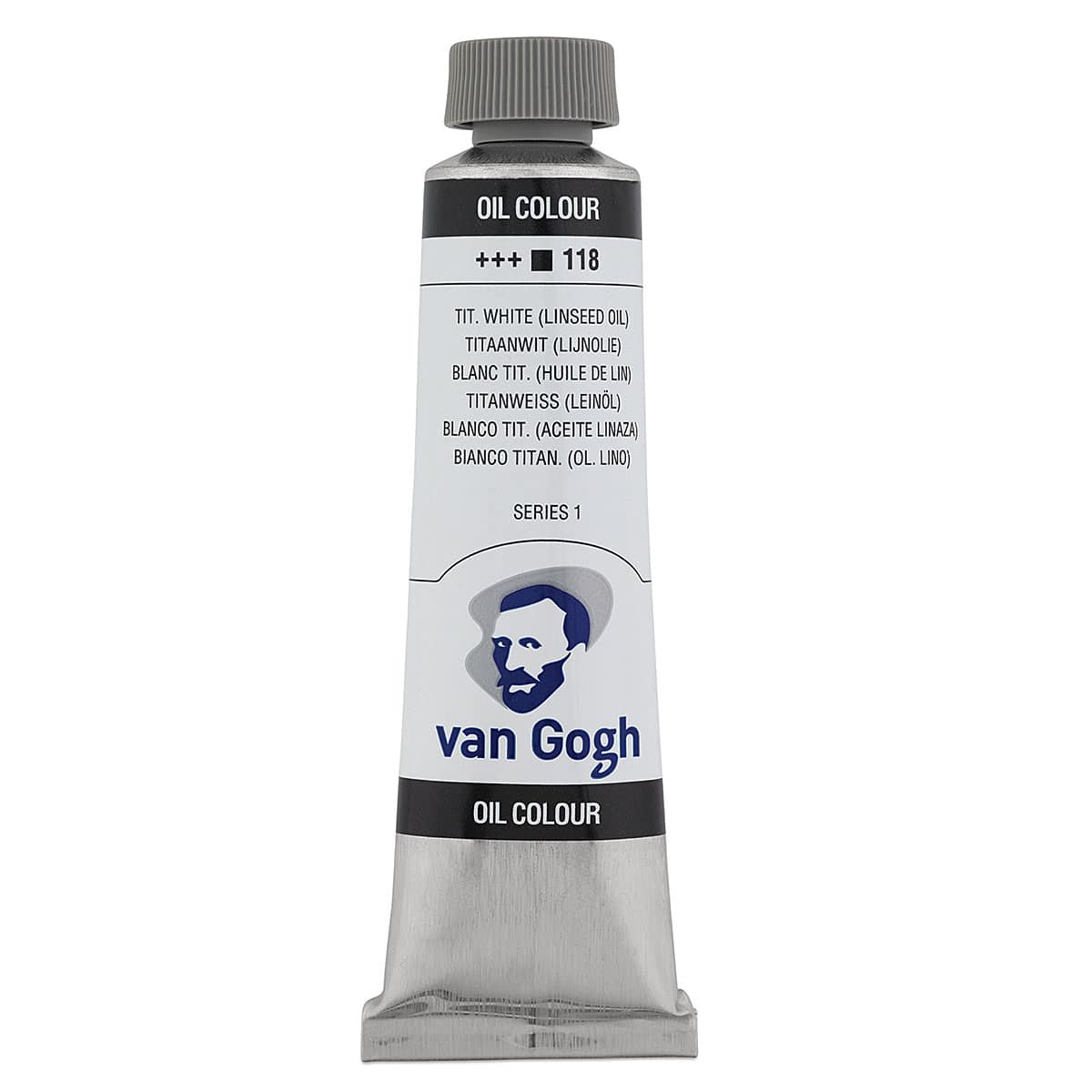 Van Gogh Oil Paint - Titanium White Linseed Oil, 40 ml Tube