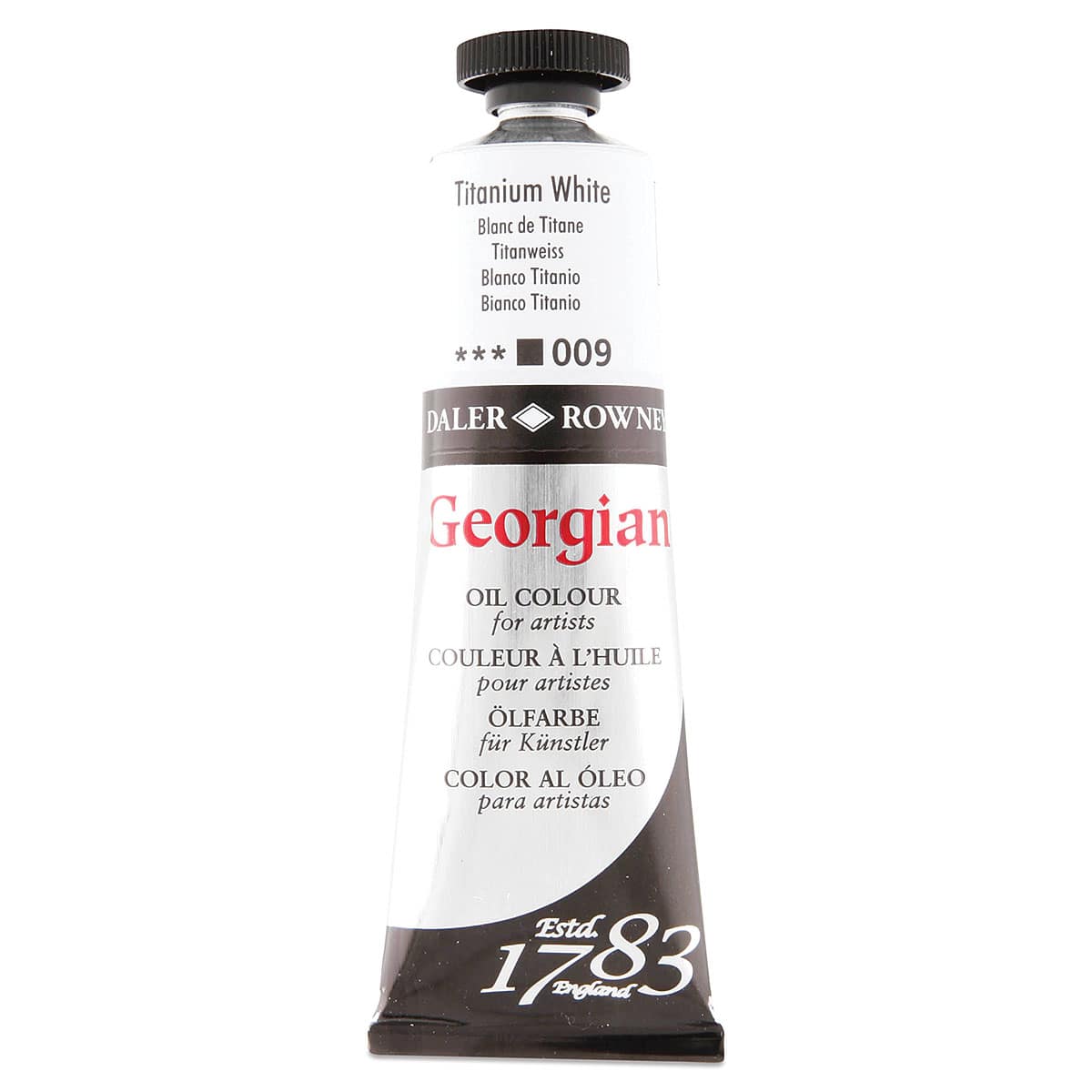 Daler-Rowney Georgian Oil Color - Titanium White, 38 ml tube Daler-Rowney Georgian Oil Color - Titanium White, 38 ml tube