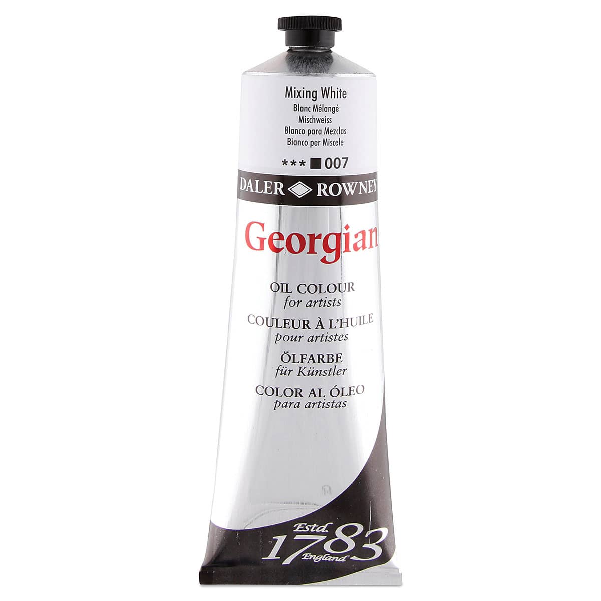 Daler-Rowney Georgian Oil Color - Mixing White, 225 ml  tube