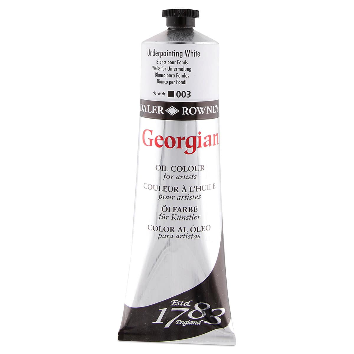 Daler-Rowney Georgian Oil Color - Underpainting White, 225 ml tube