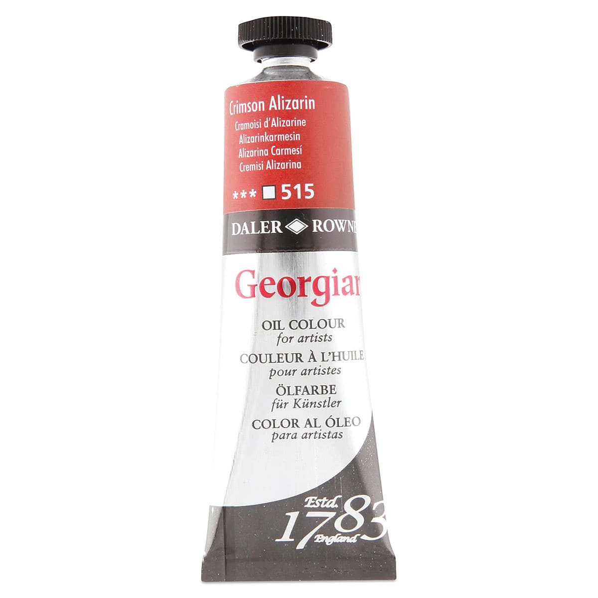 Daler-Rowney Georgian Oil Color - Crimson Alizarin, 38 ml tube
