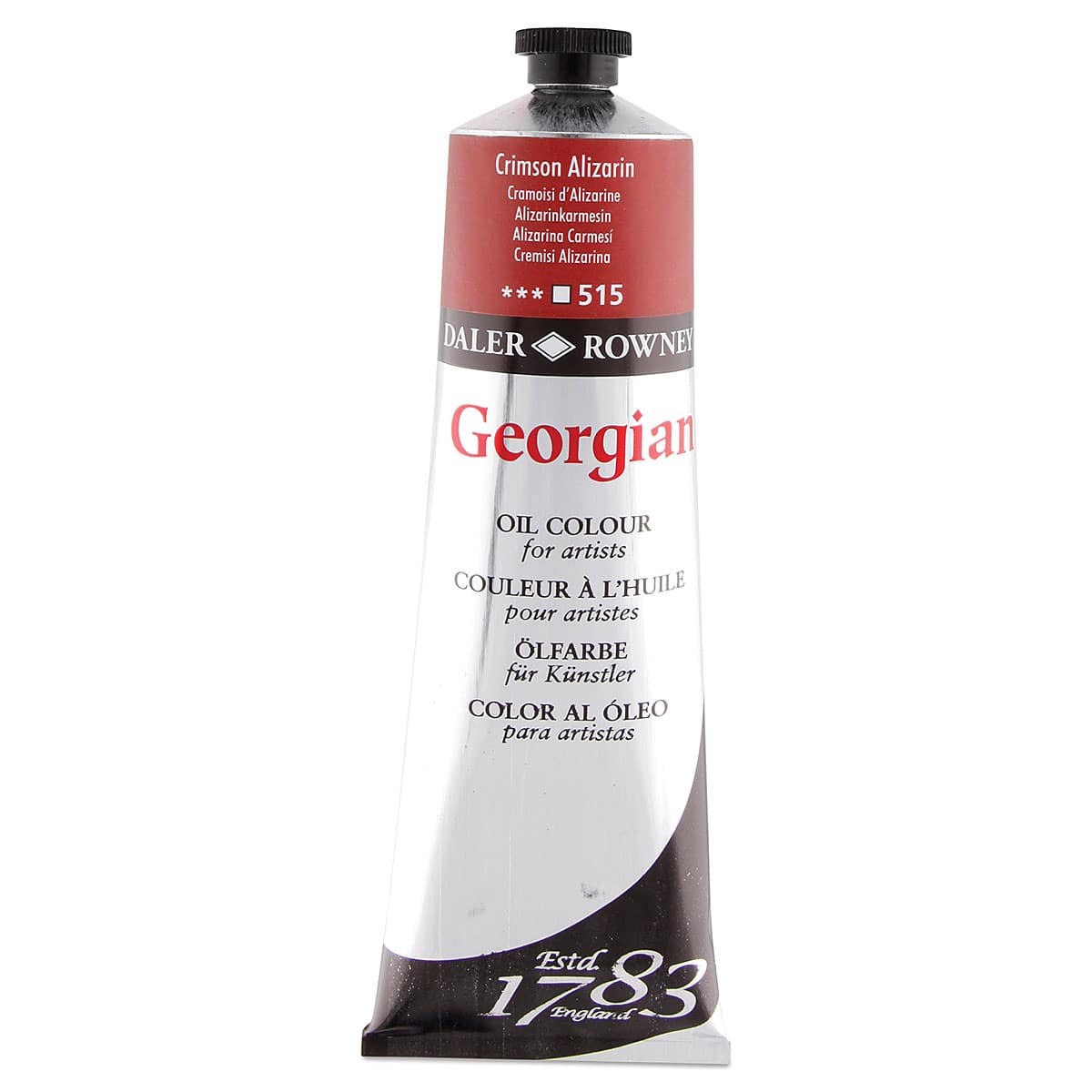 Daler-Rowney Georgian Oil Color - Crimson Alizarin, 225 ml tube
