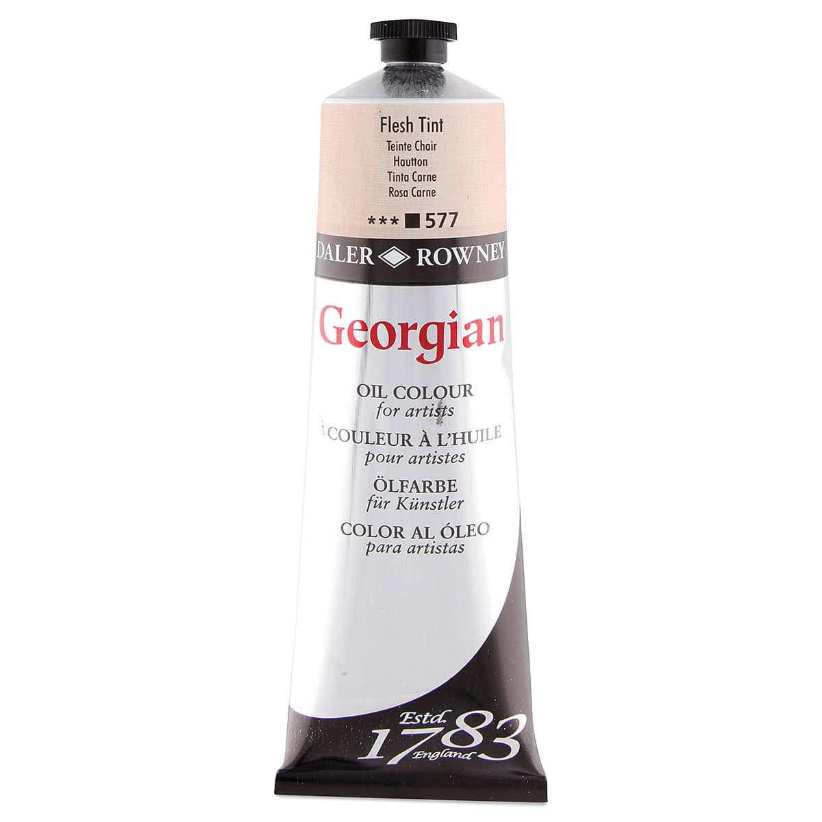 Daler-Rowney Georgian Oil Color - Peach Pink, 225 ml tube