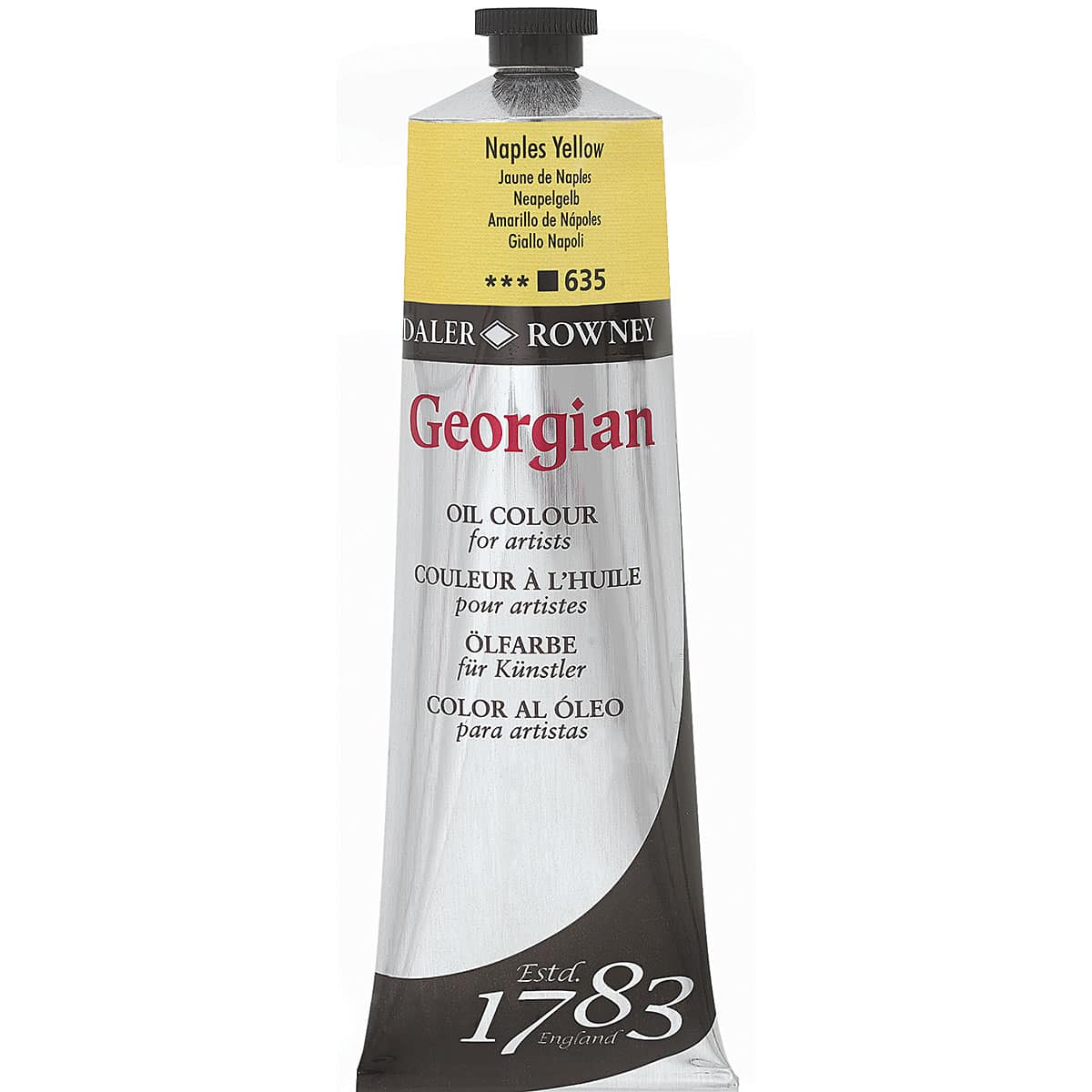 Daler-Rowney Georgian Oil Color - Naples Yellow, 225 ml tube