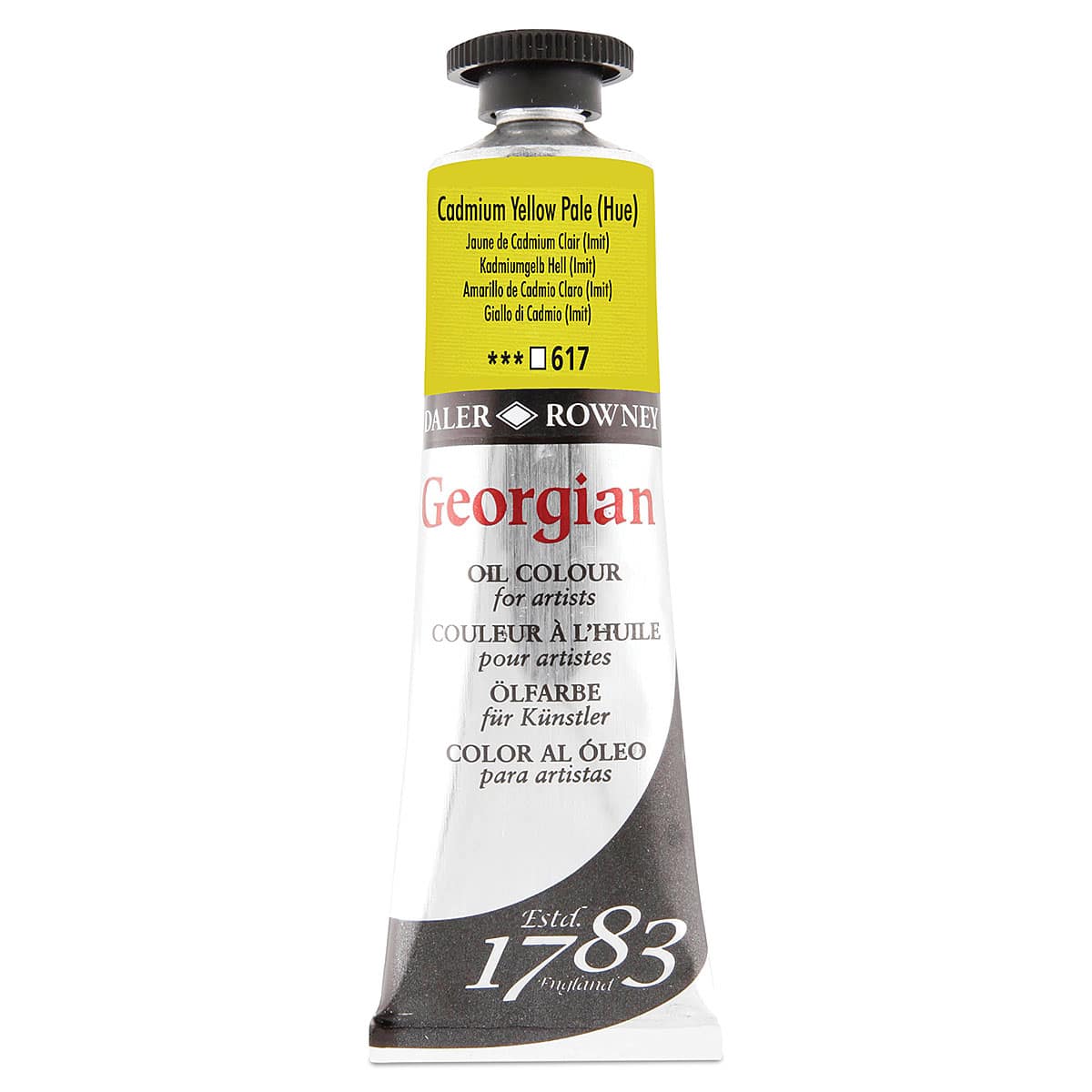 Daler-Rowney Georgian Oil Color - Cadmium Yellow Pale Hue, 38 ml tube