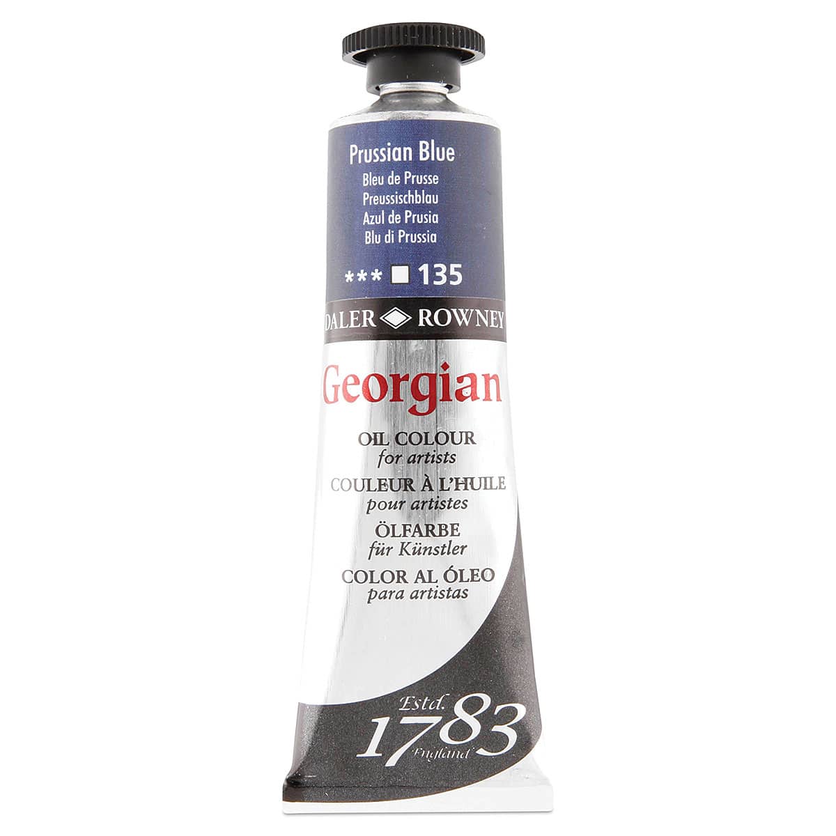 Daler-Rowney Georgian Oil Color - Prussian Blue, 38 ml tube