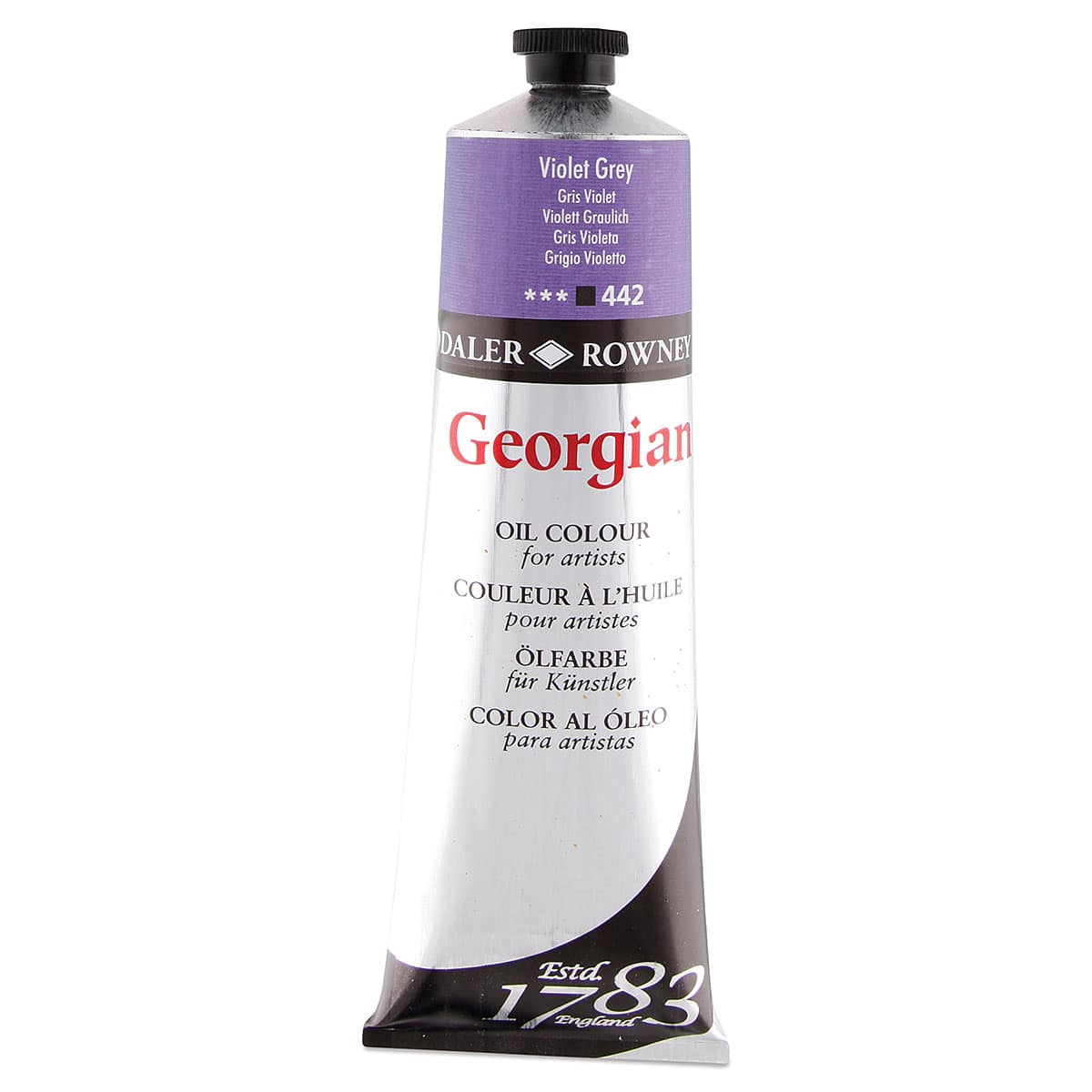 Daler-Rowney Georgian Oil Color - Violet Grey, 225 ml tube