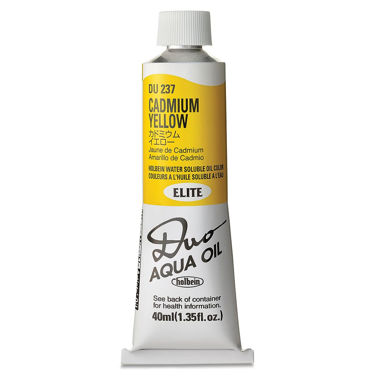Holbein Duo Aqua Water Soluble Oils - Cadmium Yellow, 40 ml tube