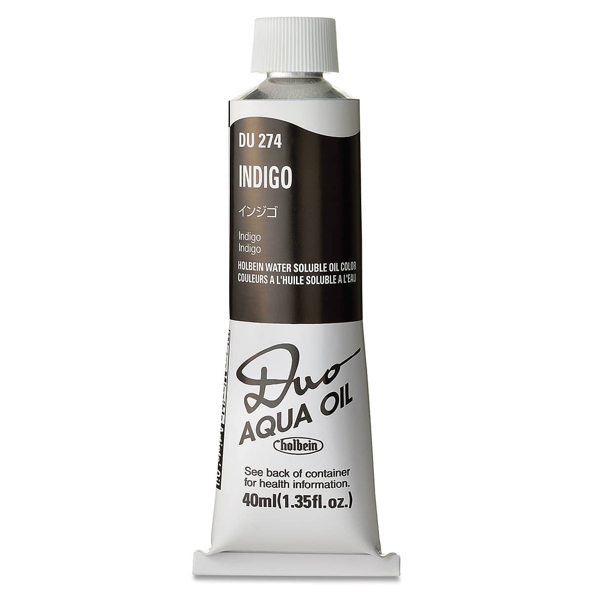 Holbein Duo Aqua Water Soluble Oils - Indigo, 40 ml tube