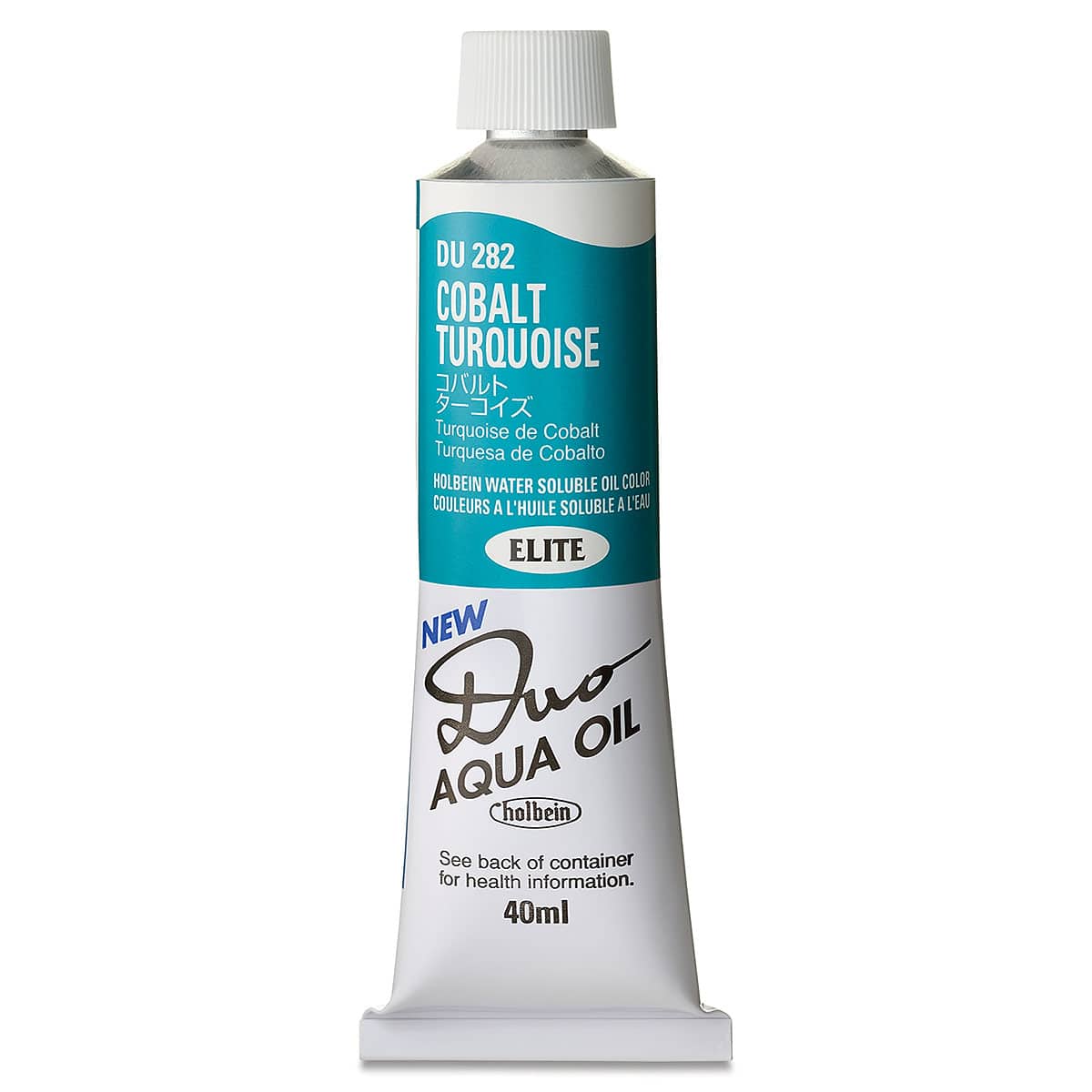 Holbein Duo Aqua Water Soluble Oils - Cobalt Turquoise, 40 ml tube