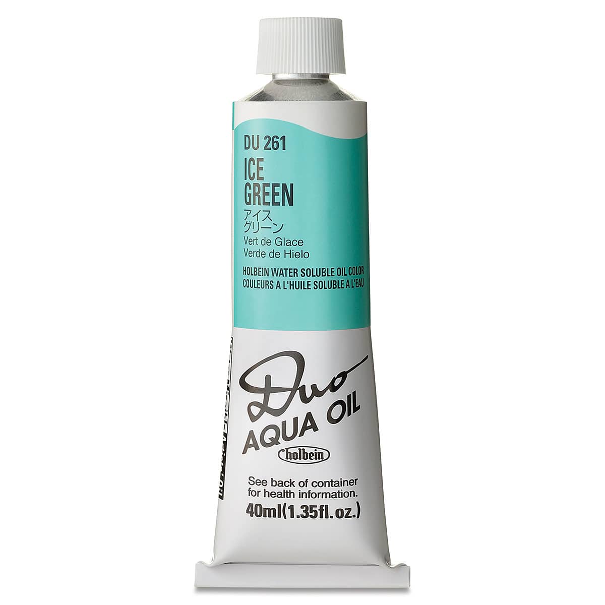 Holbein Duo Aqua Water Soluble Oils - Ice Green, 40 ml tube