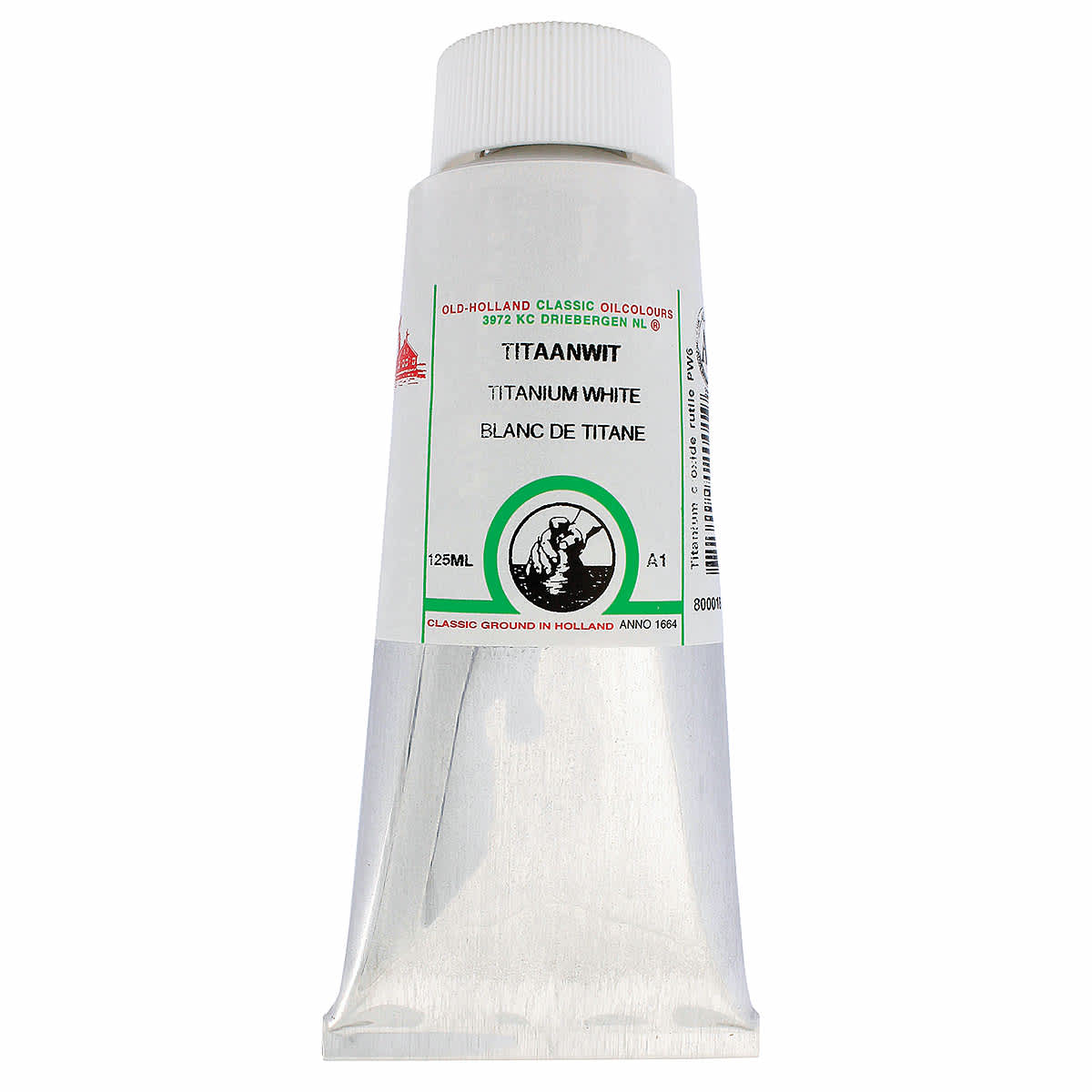 Old Holland Classic Oil Color - Titanium White, 125 ml tube
