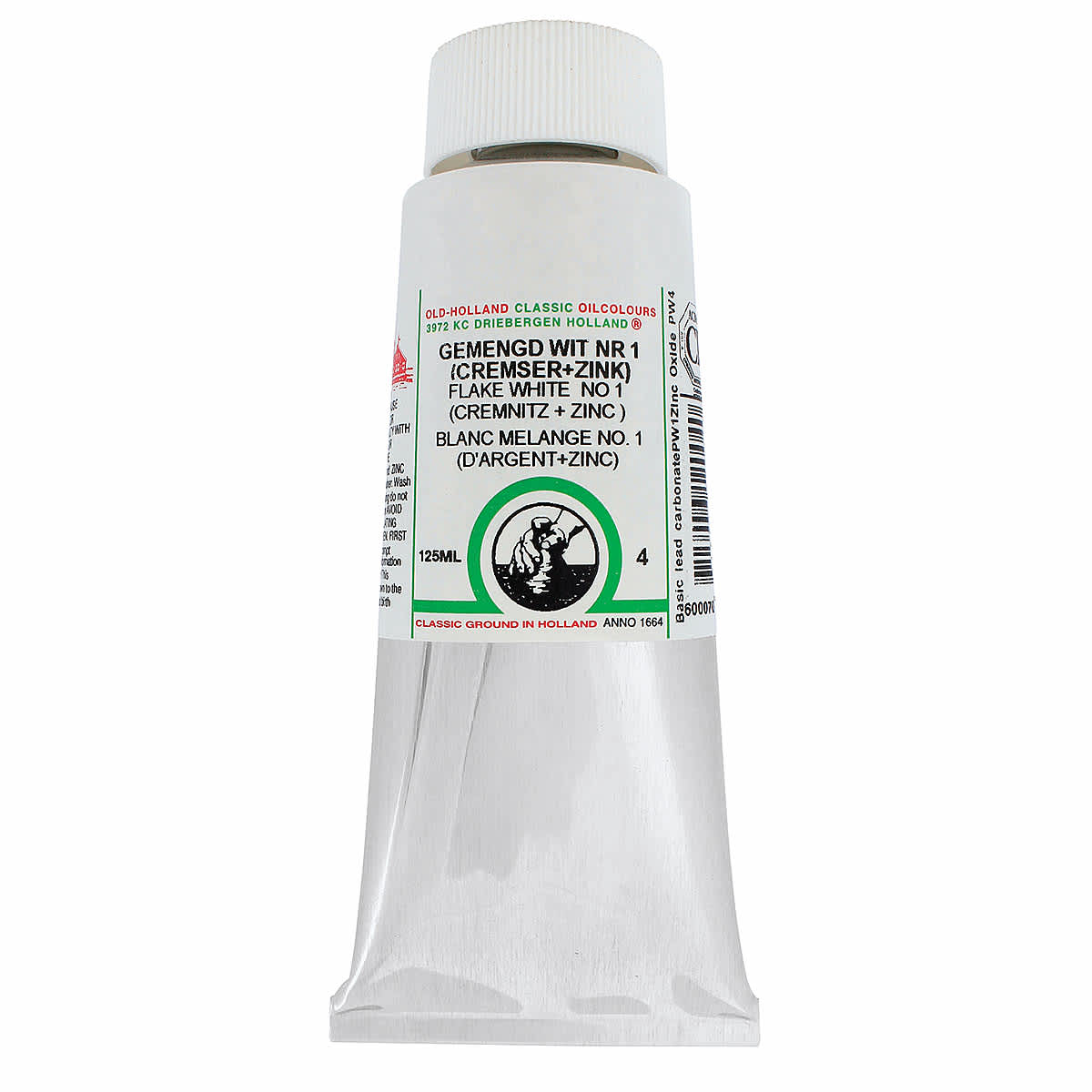 Old Holland Classic Oil Color - Flake White 1, 125 ml tube